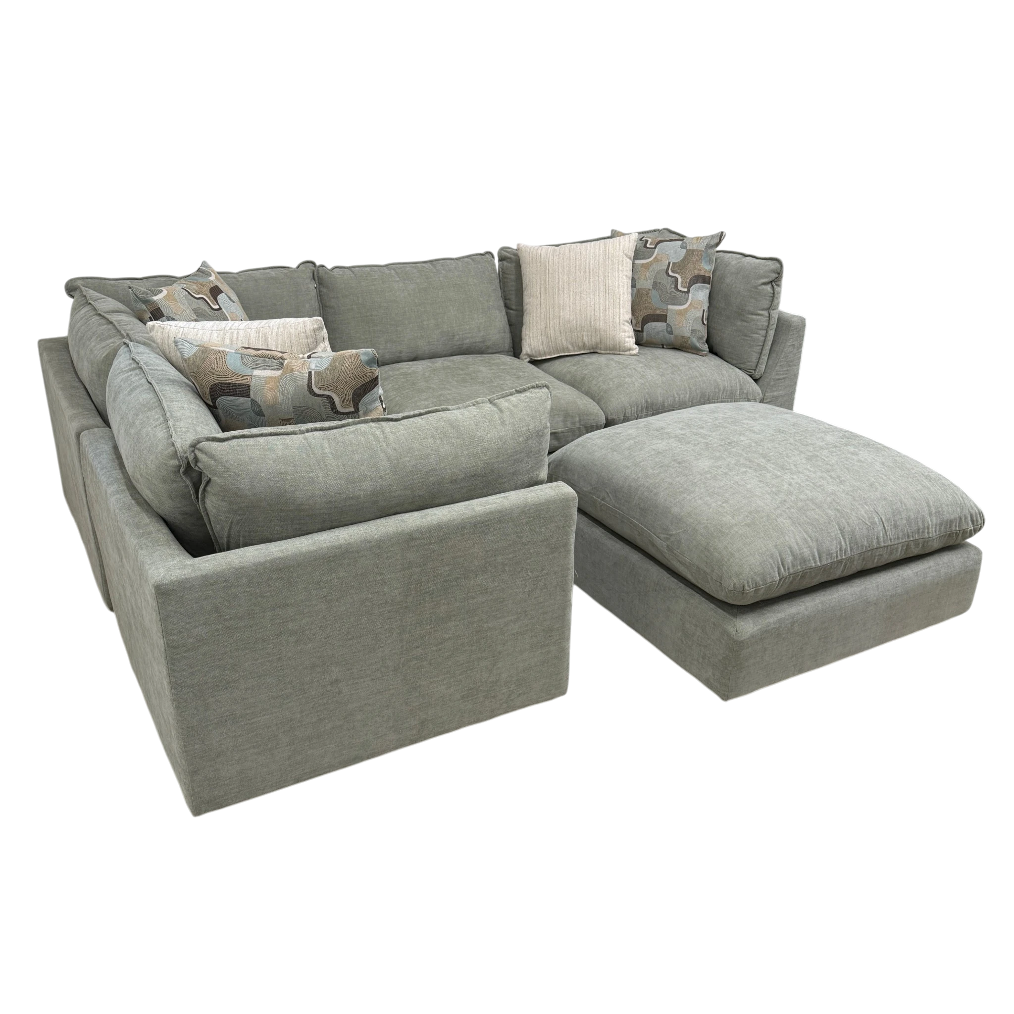 Willow 4-Piece Sectional with Ottoman
