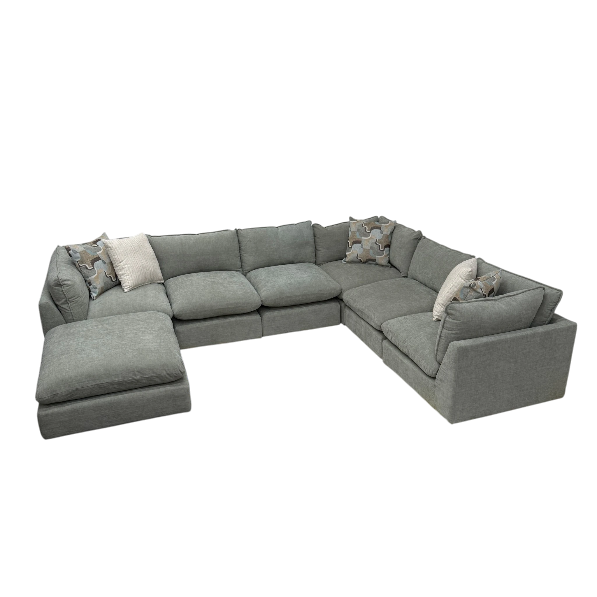 Willow 6-Piece U-Shaped Sectional with Ottoman