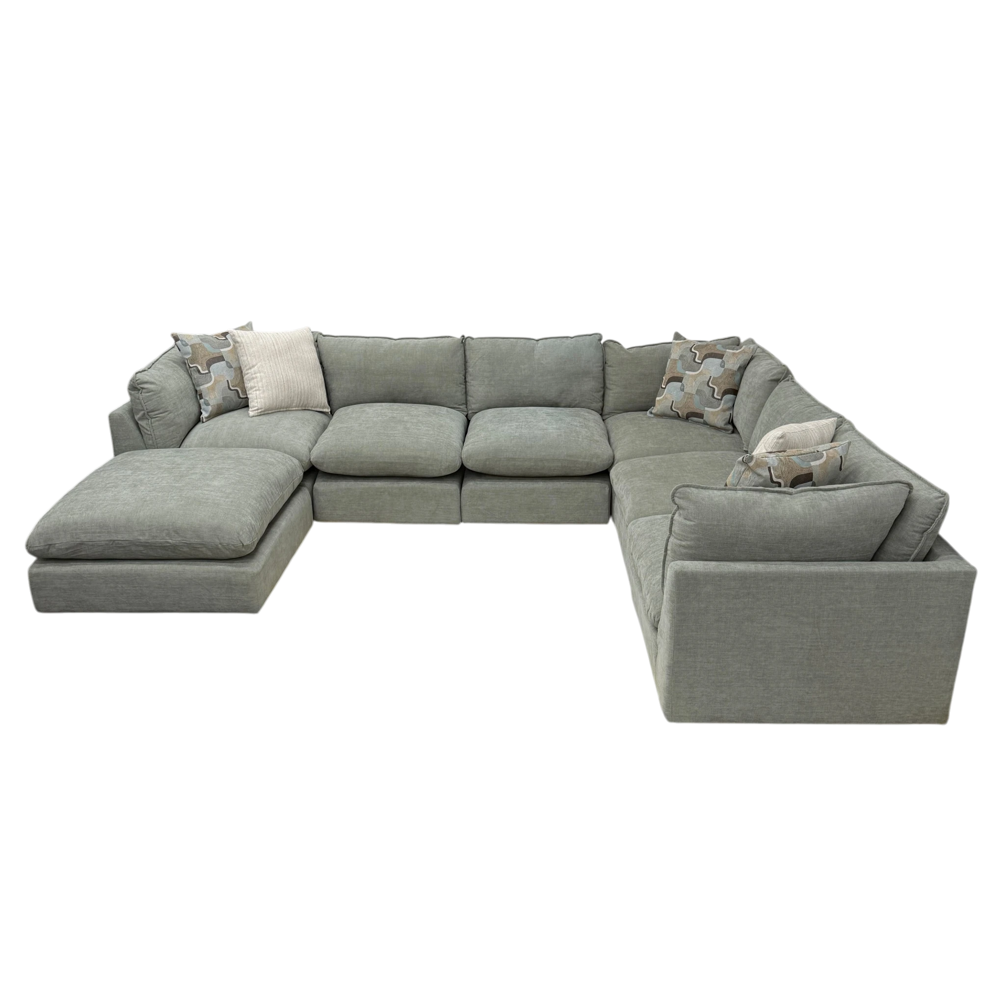 Willow 6-Piece U-Shaped Sectional with Ottoman