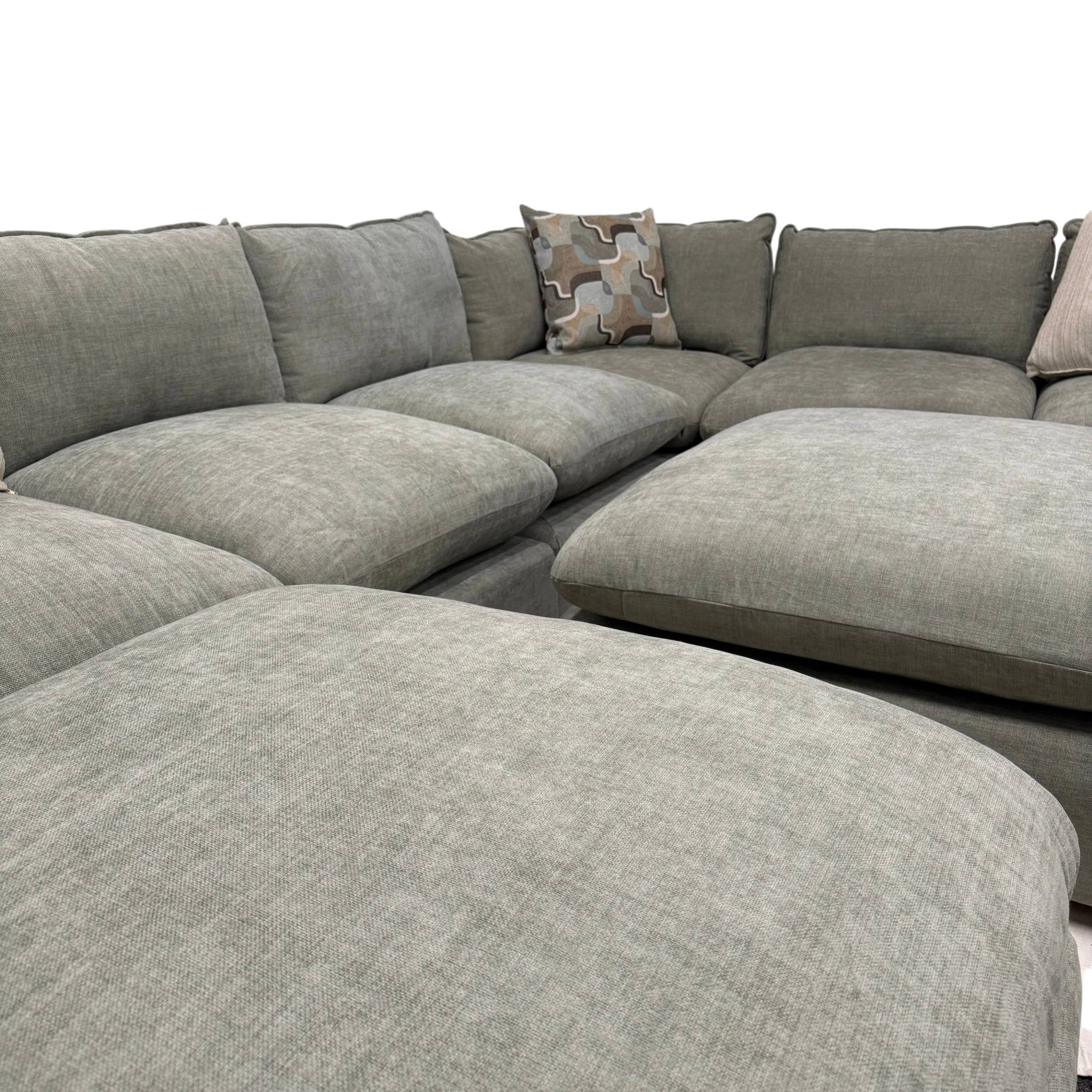 Willow 6-Piece Modular U-Shape Sectional with Two Ottomans