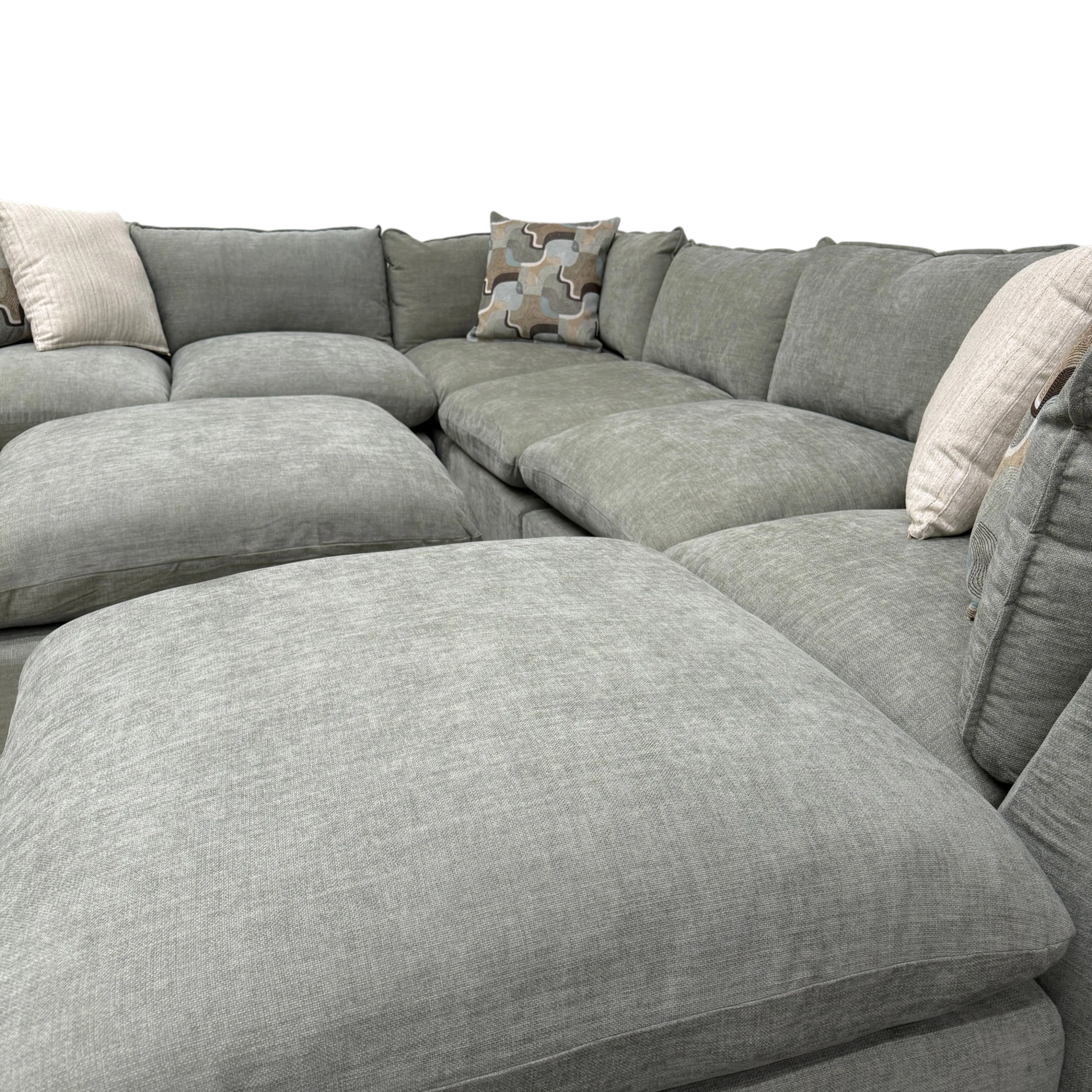 Willow 6-Piece Modular U-Shape Sectional with Two Ottomans