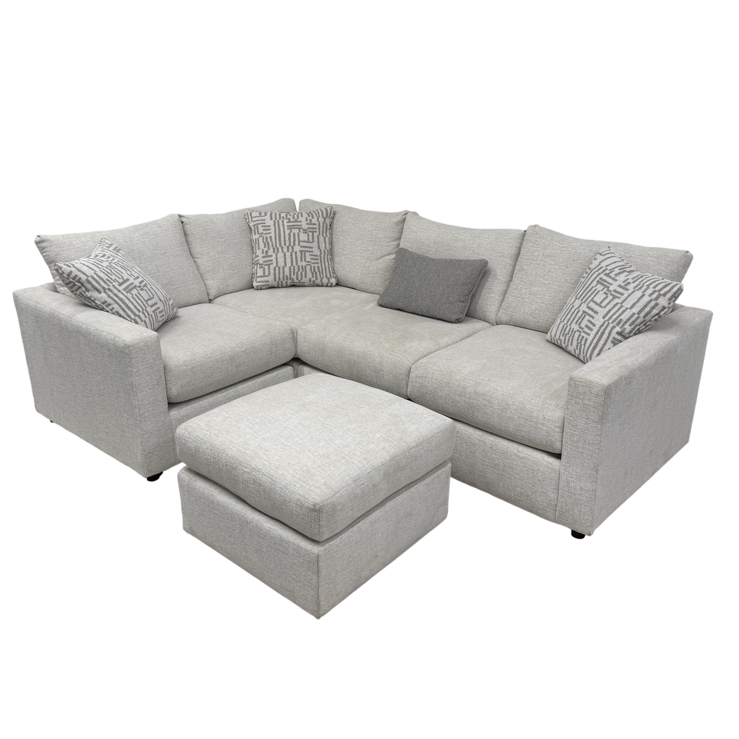 Parker 4 Pc Sectional with Ottoman