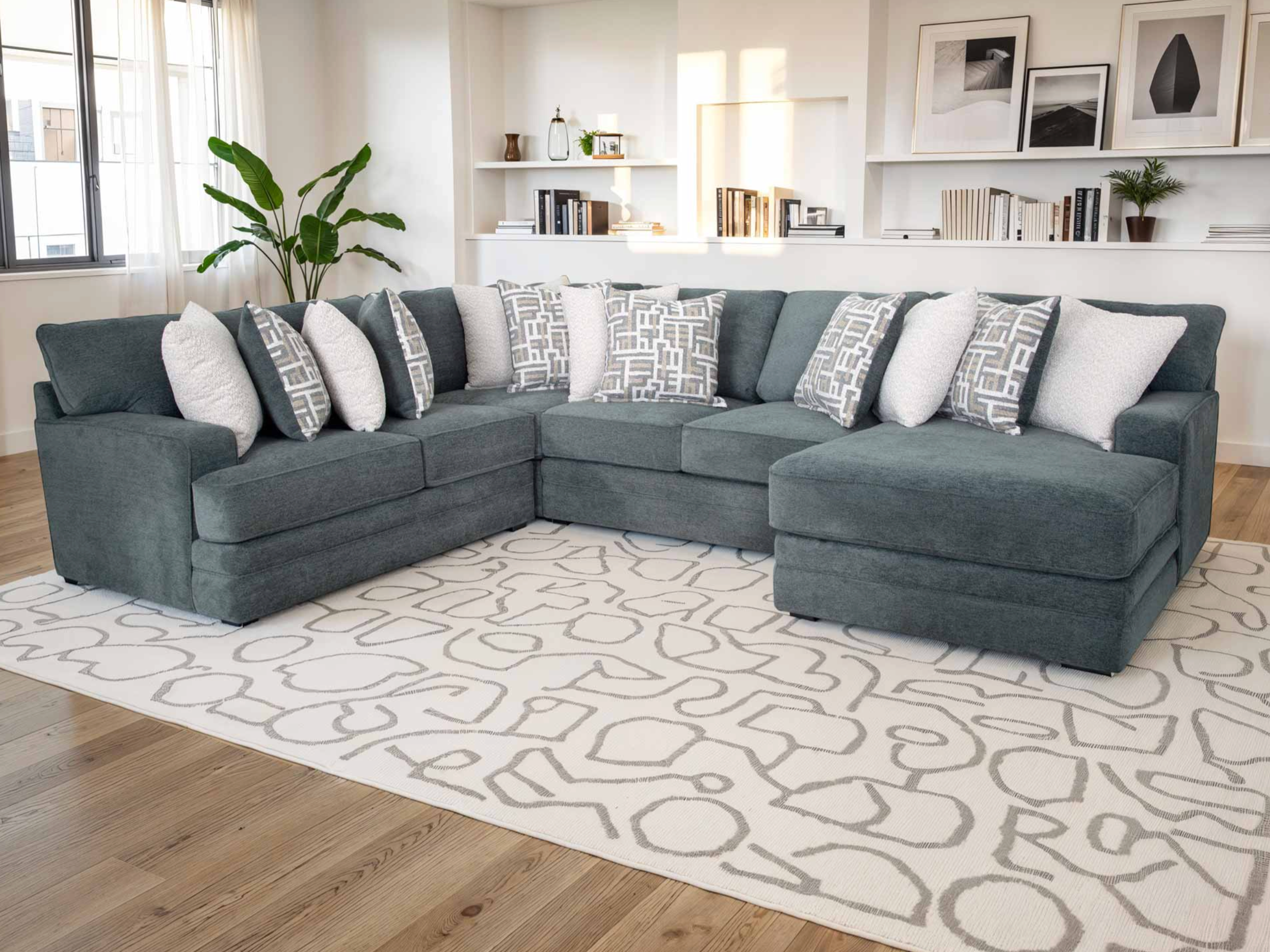 Sterling Modular U-Shape Sectional with Right Facing Chaise