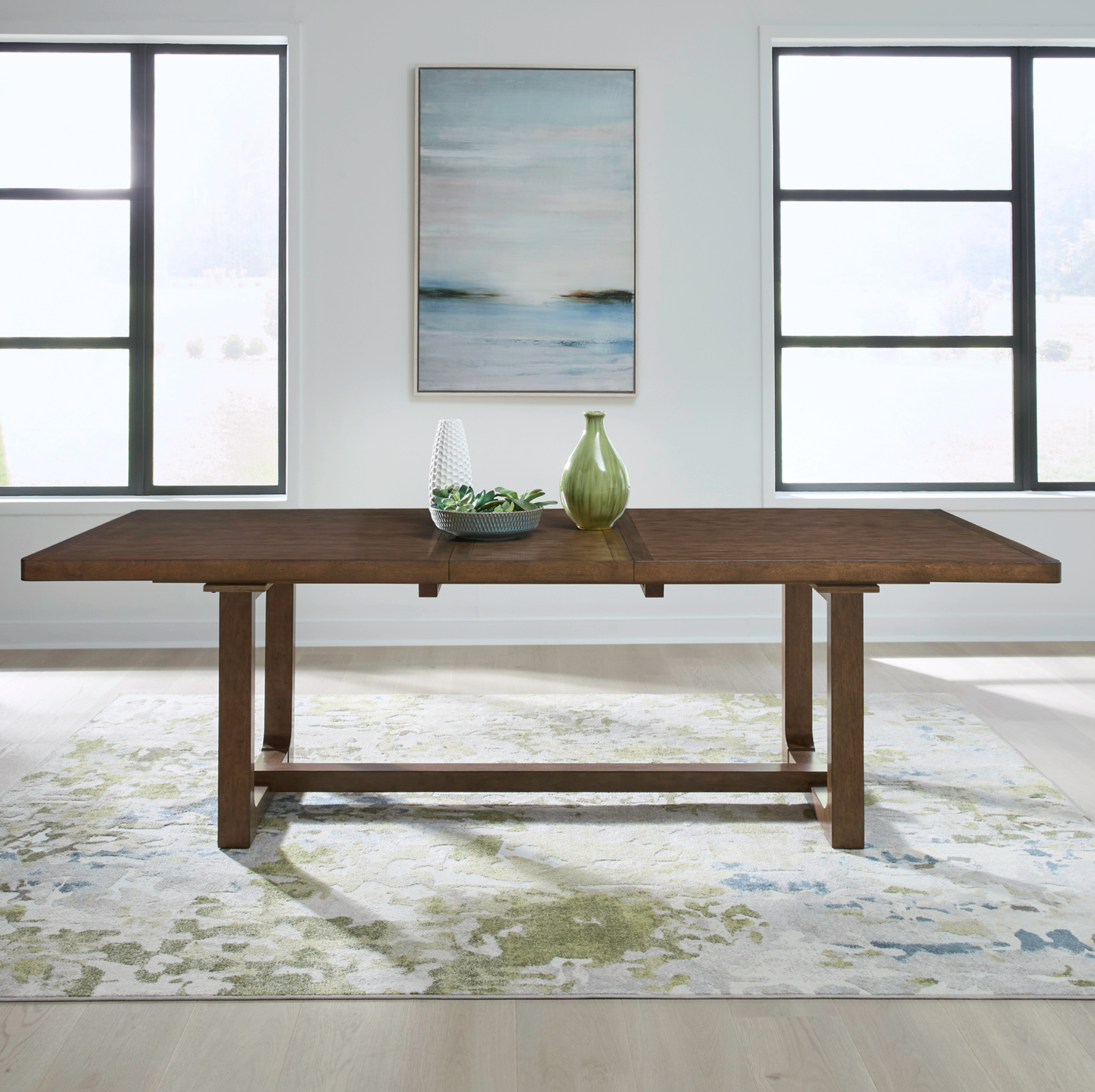 Harmony Extendable Trestle Dining Table