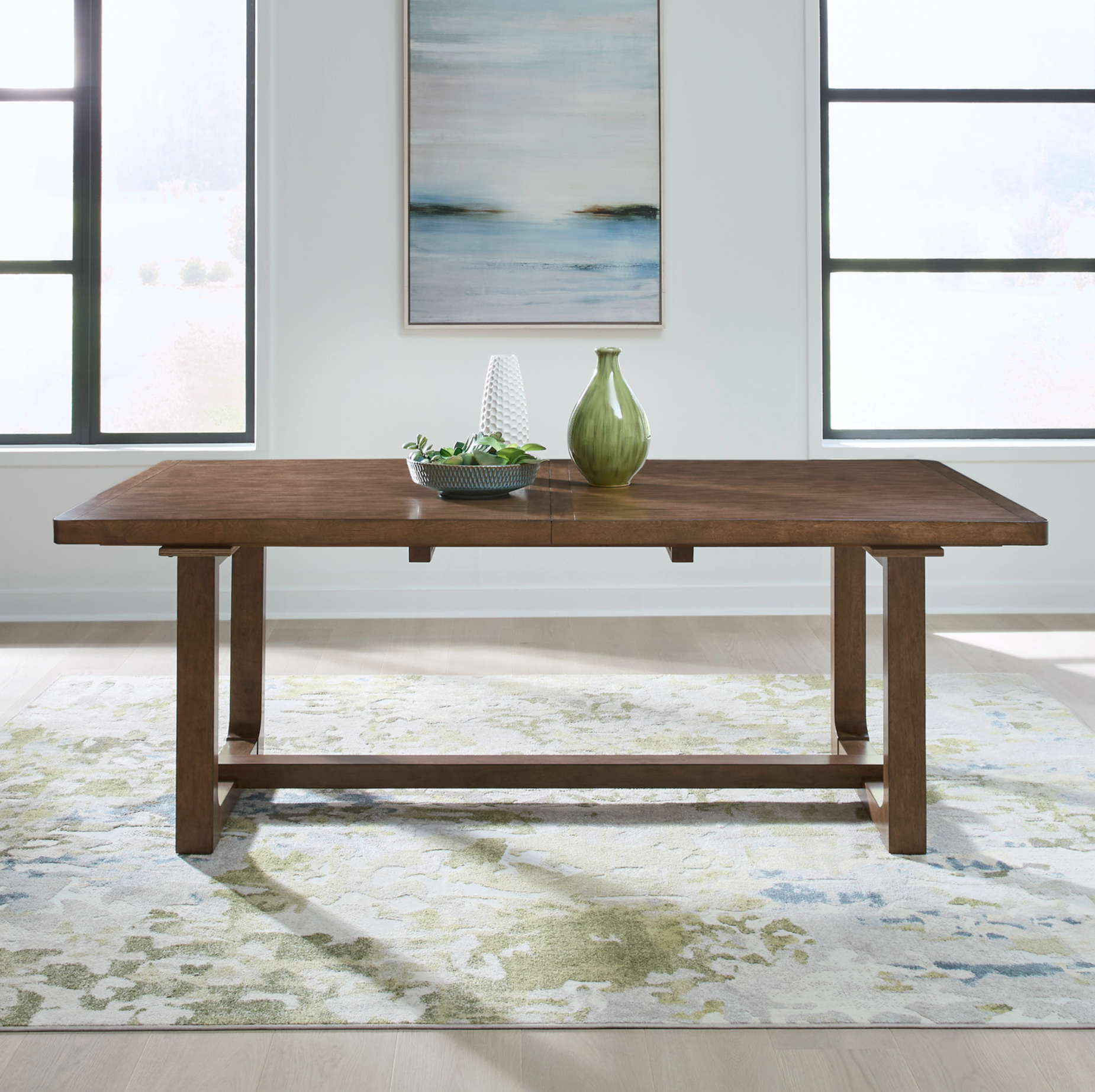 Harmony Extendable Trestle Dining Table