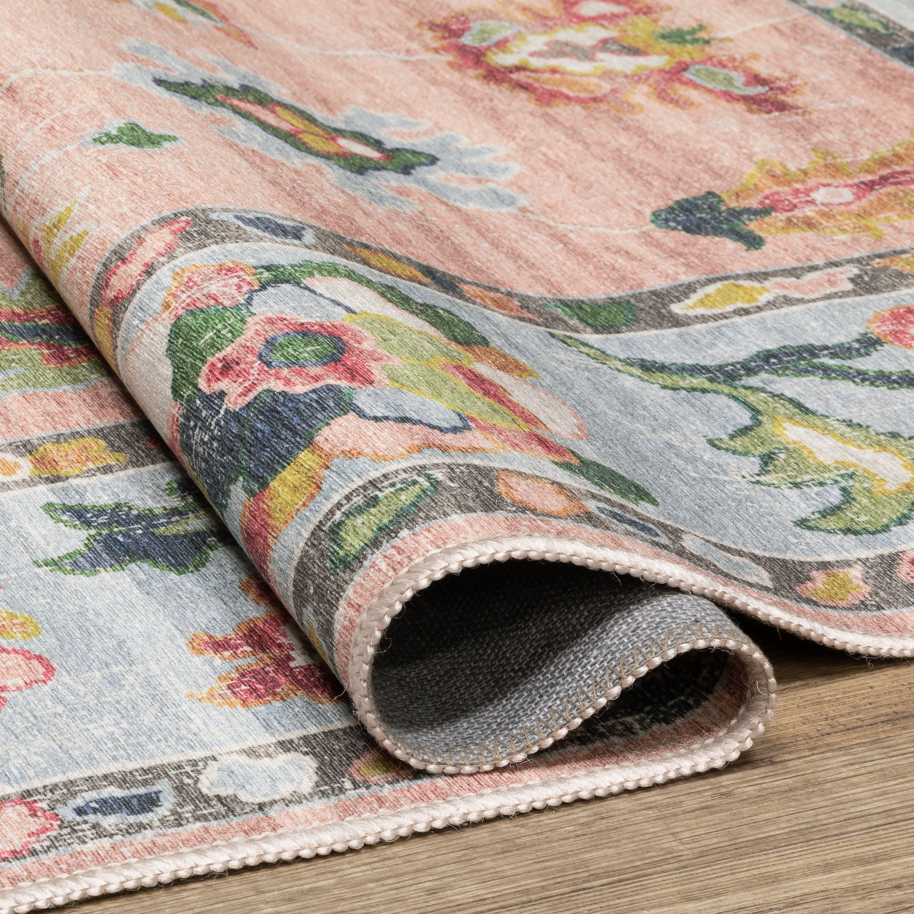 Oriental Weavers Addison ADD01 Pink/Blue Area Rug