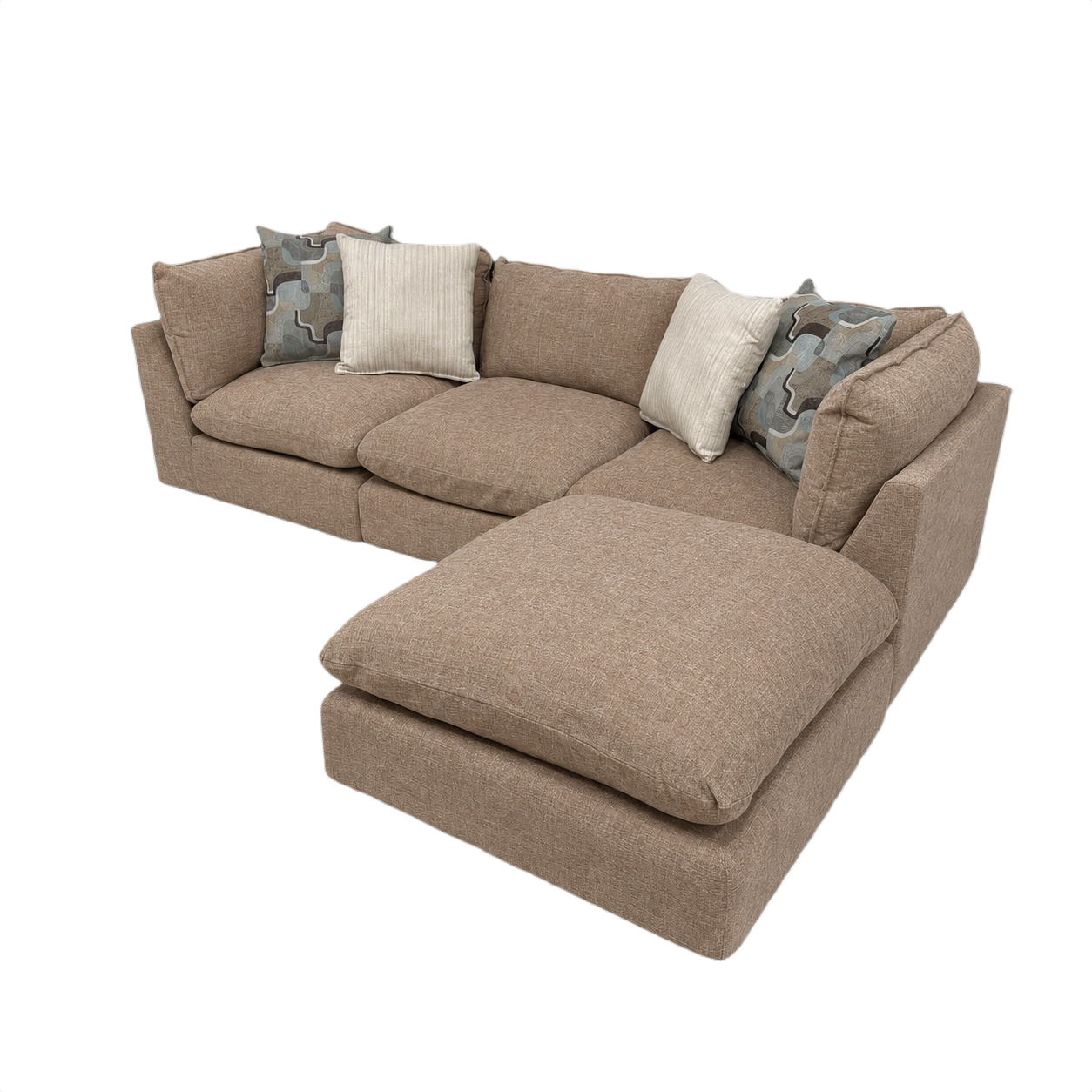 Willow 3-Piece Sofa with Ottoman