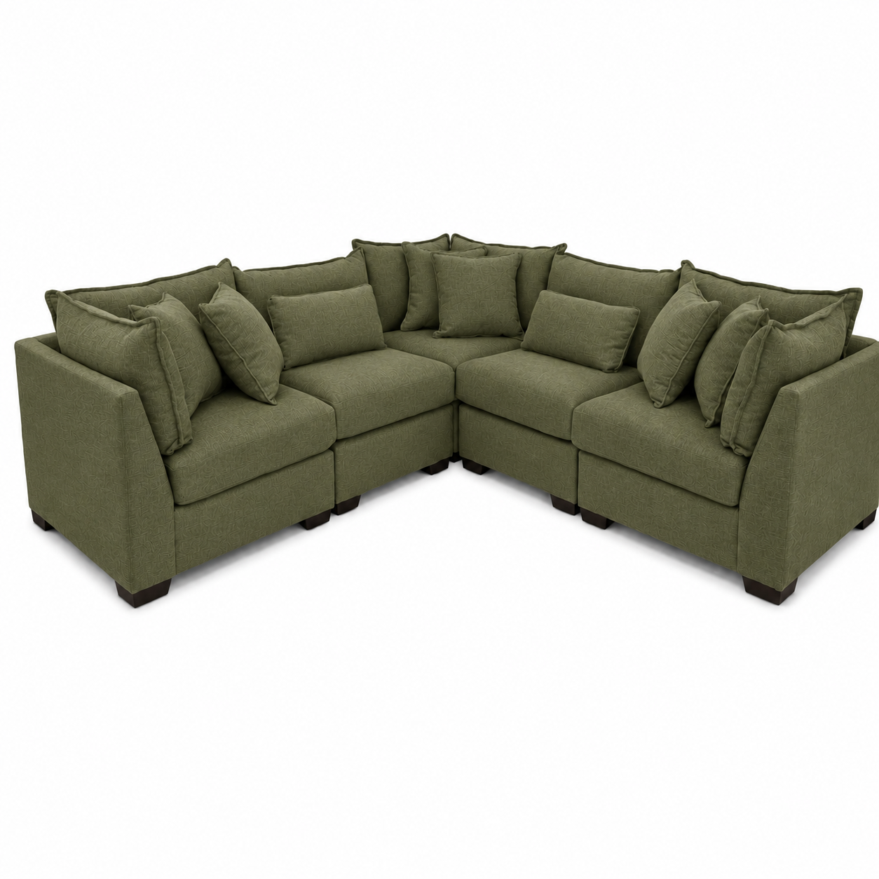 Alina 5 Pc Corner Sectional In Ivory