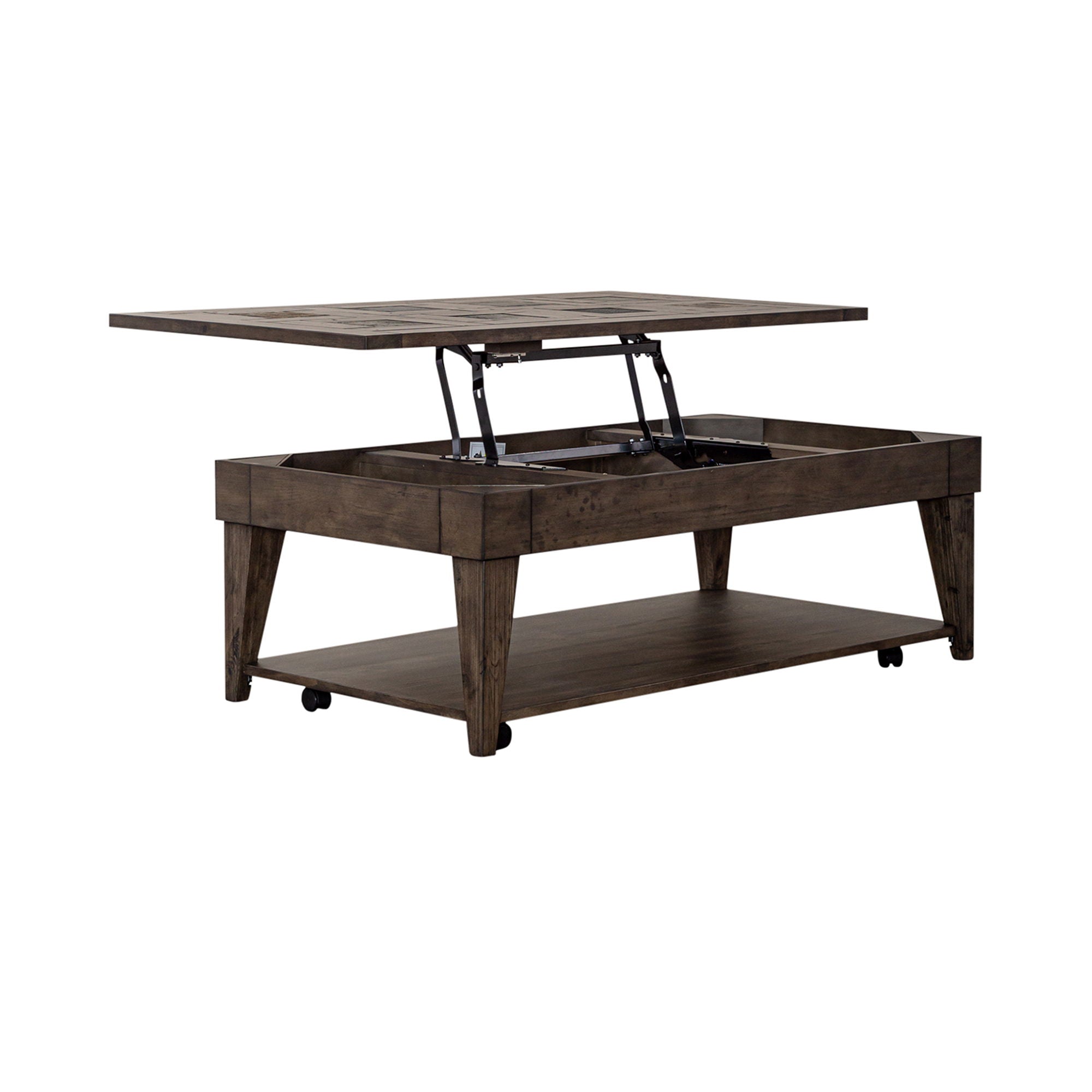 Arrowcreek - Lift Top Cocktail Table - Weathered Stone