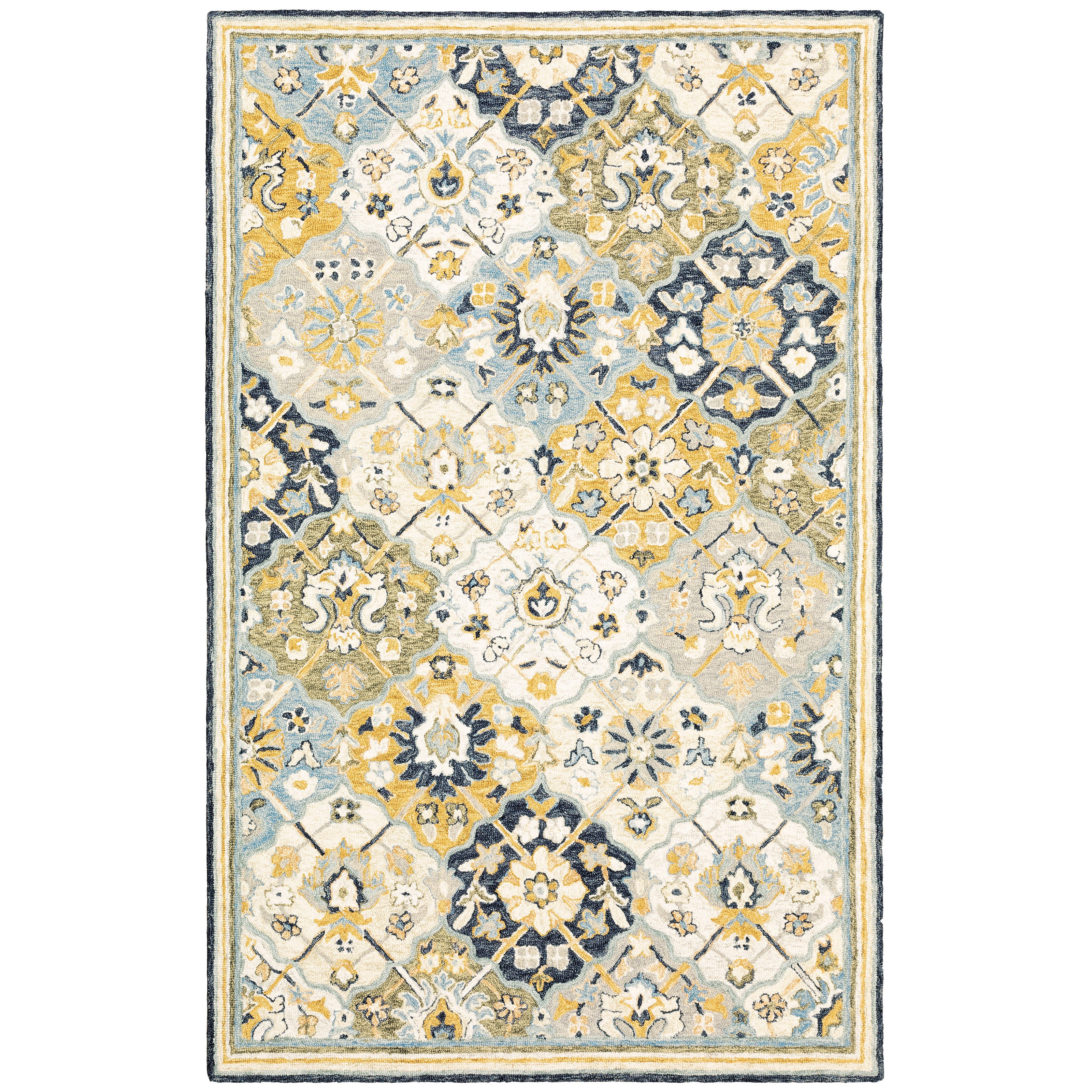 Oriental Weavers Alfresco 28406 Blue/Gold Area Rug