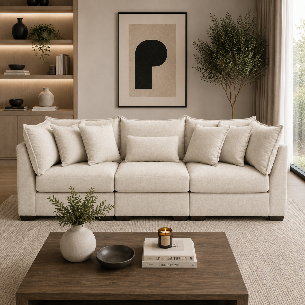 Alina Three seater sofa
