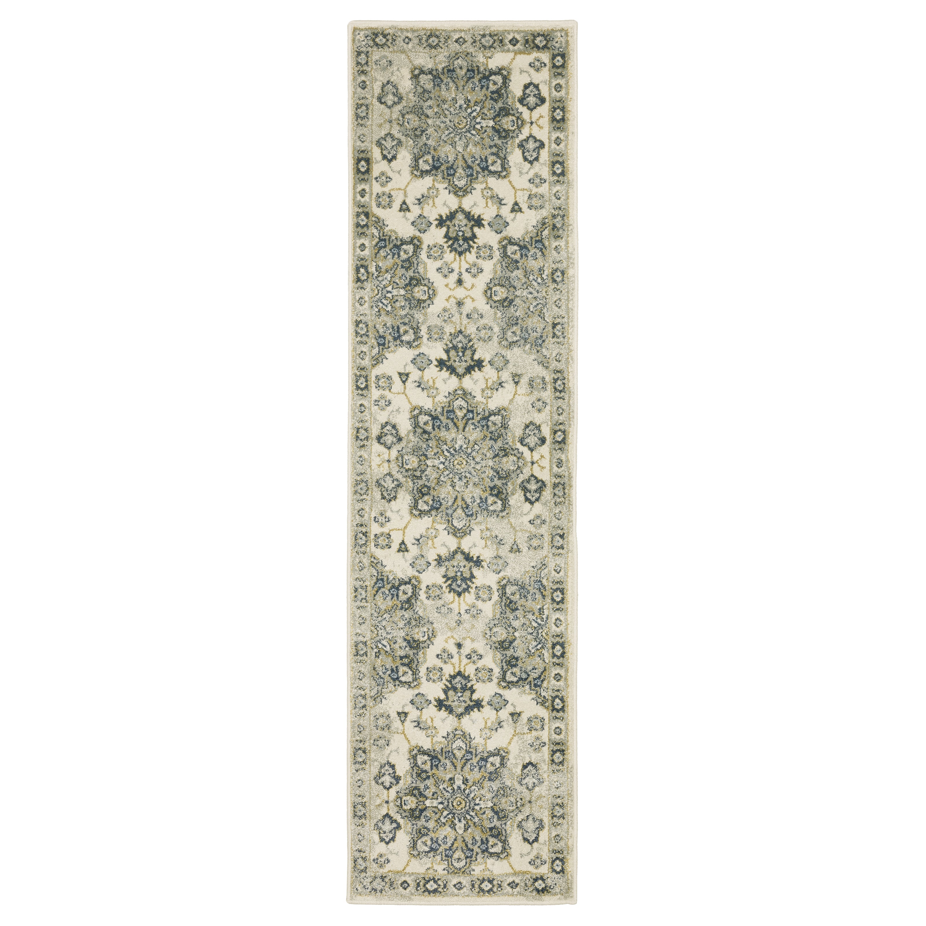 Oriental Weavers Branson BR04B Ivory/Blue Area Rug