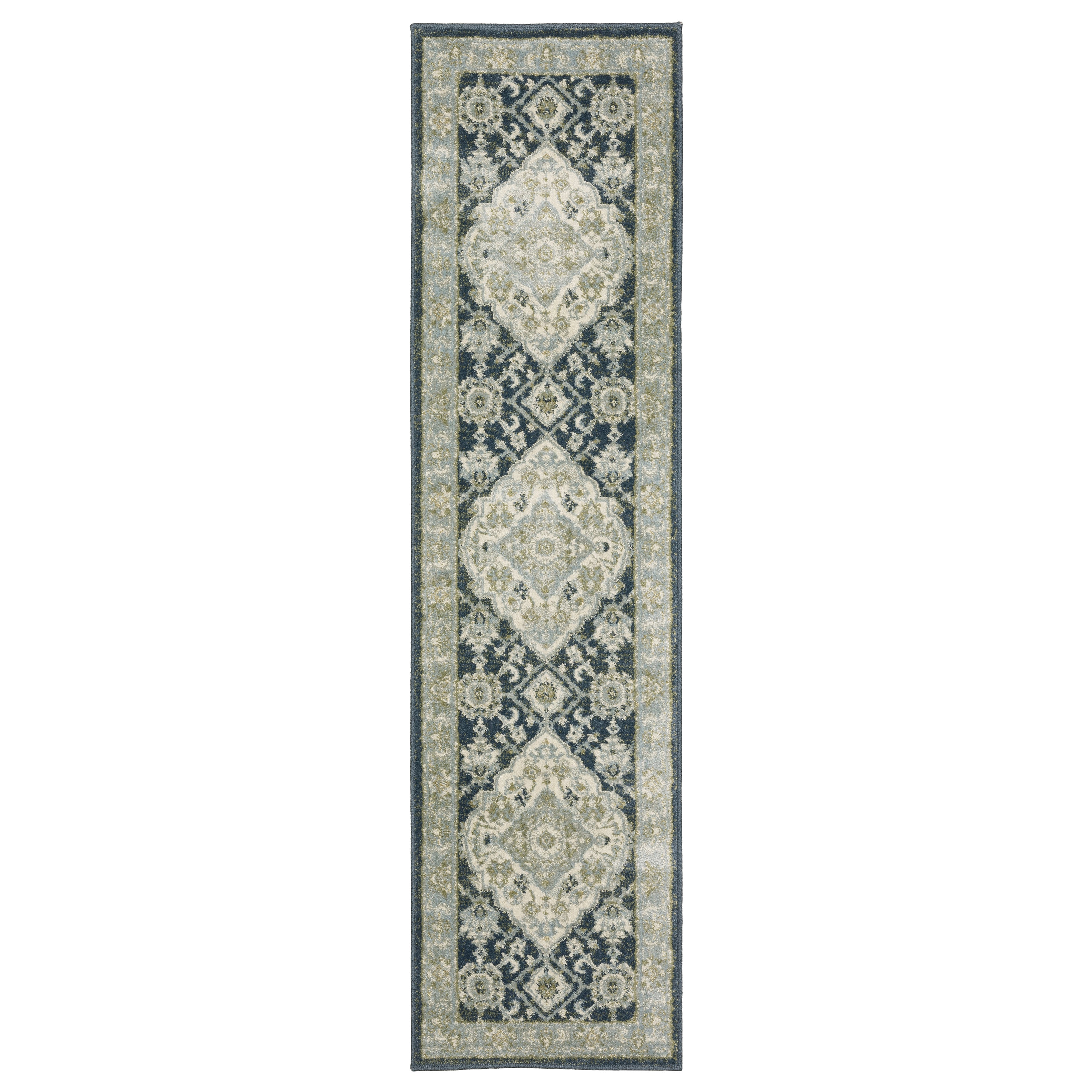 Oriental Weavers Branson BR05A Blue/Ivory Area Rug