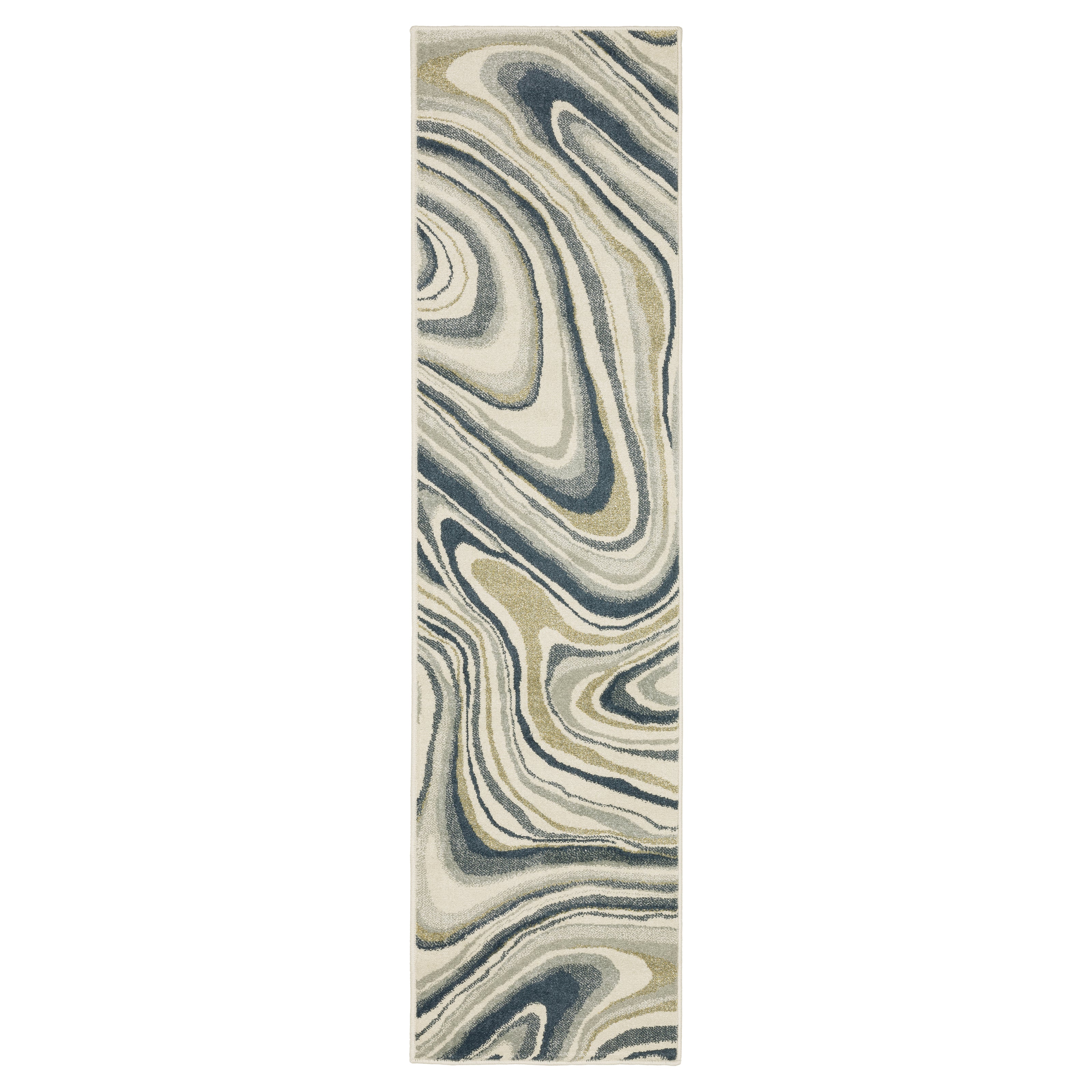 Oriental Weavers Branson BR07A Ivory/Blue Area Rug