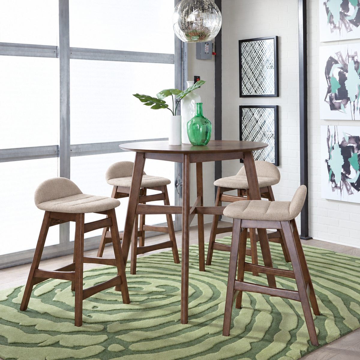 Space Savers 5-Piece Gathering Dining Table Set