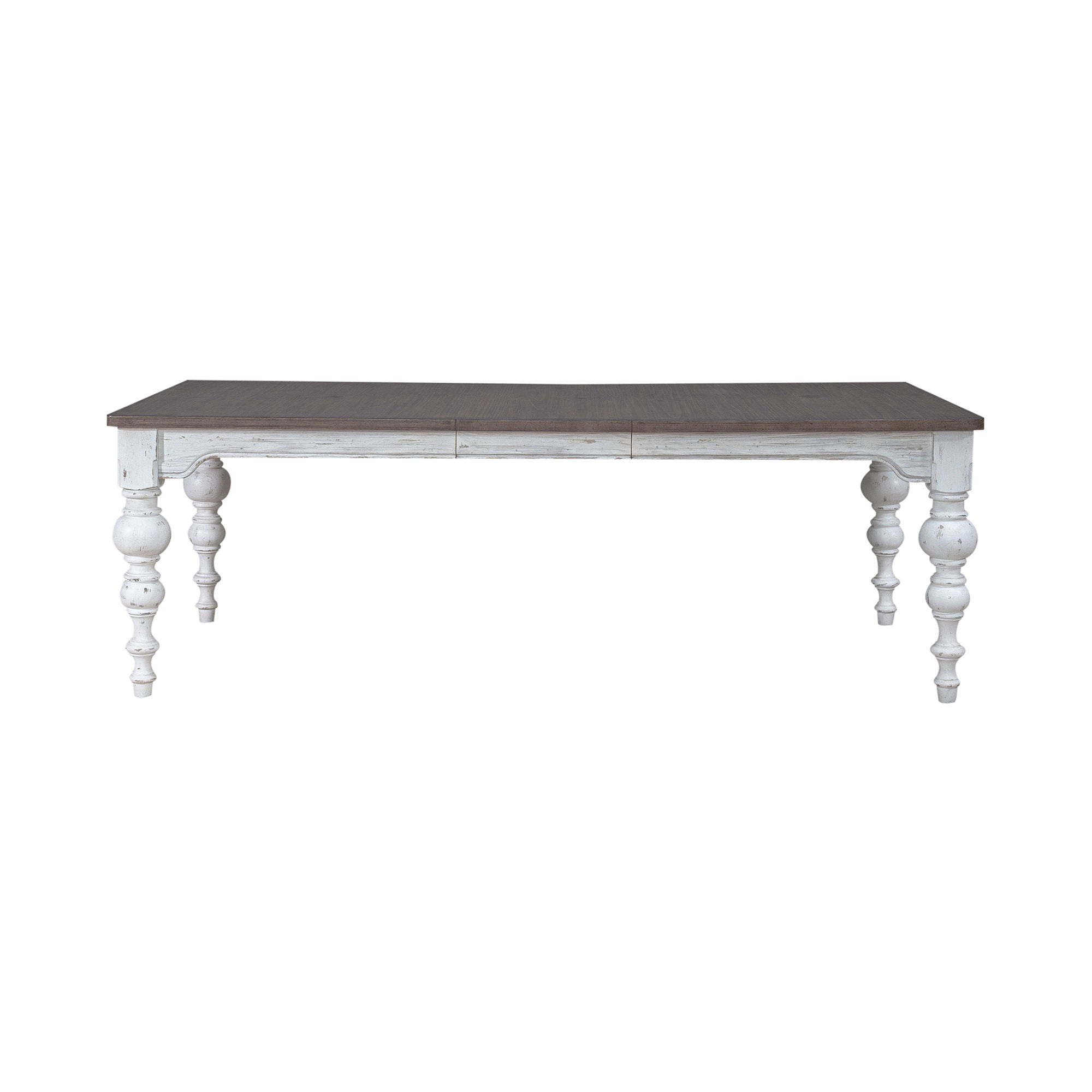 River Place - Rectangular Leg Table - Riverstone White & Tobacco
