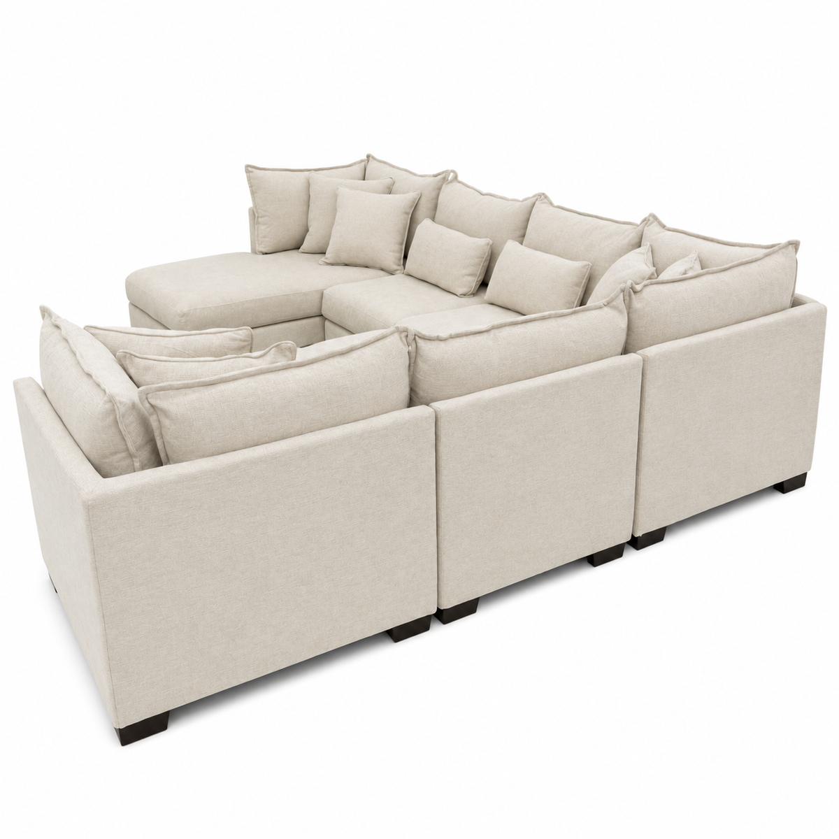 Alina 6 Piece Left Chaise U Shape with Ottoman