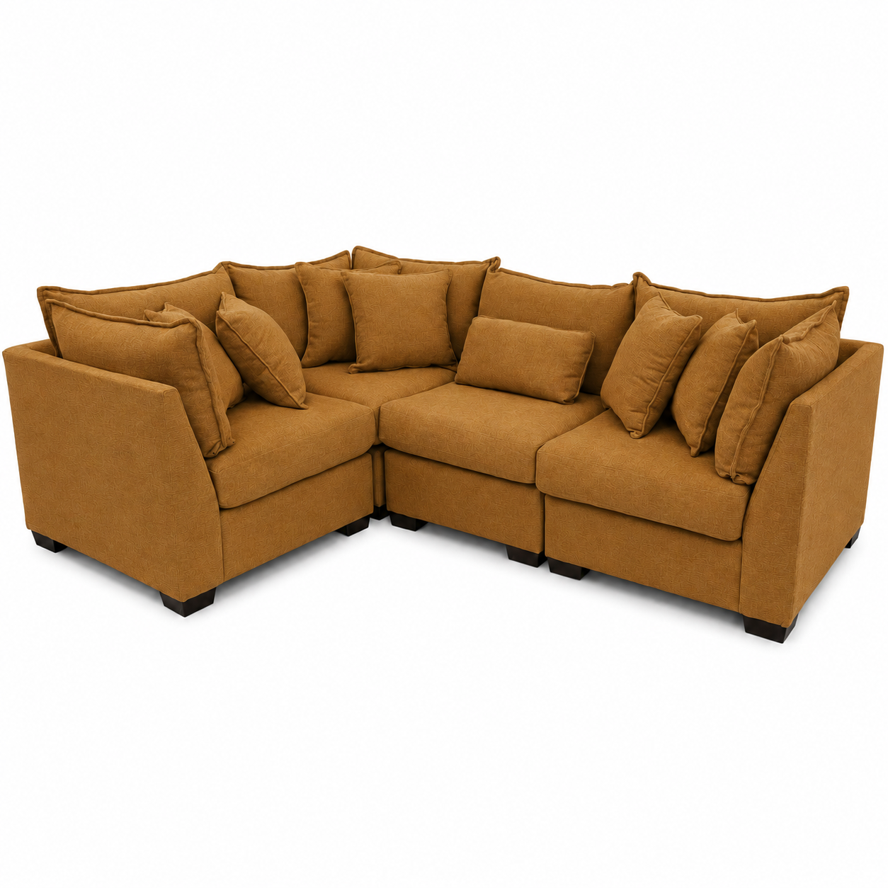 Alina 4 Pc Corner Sectional in Ivory