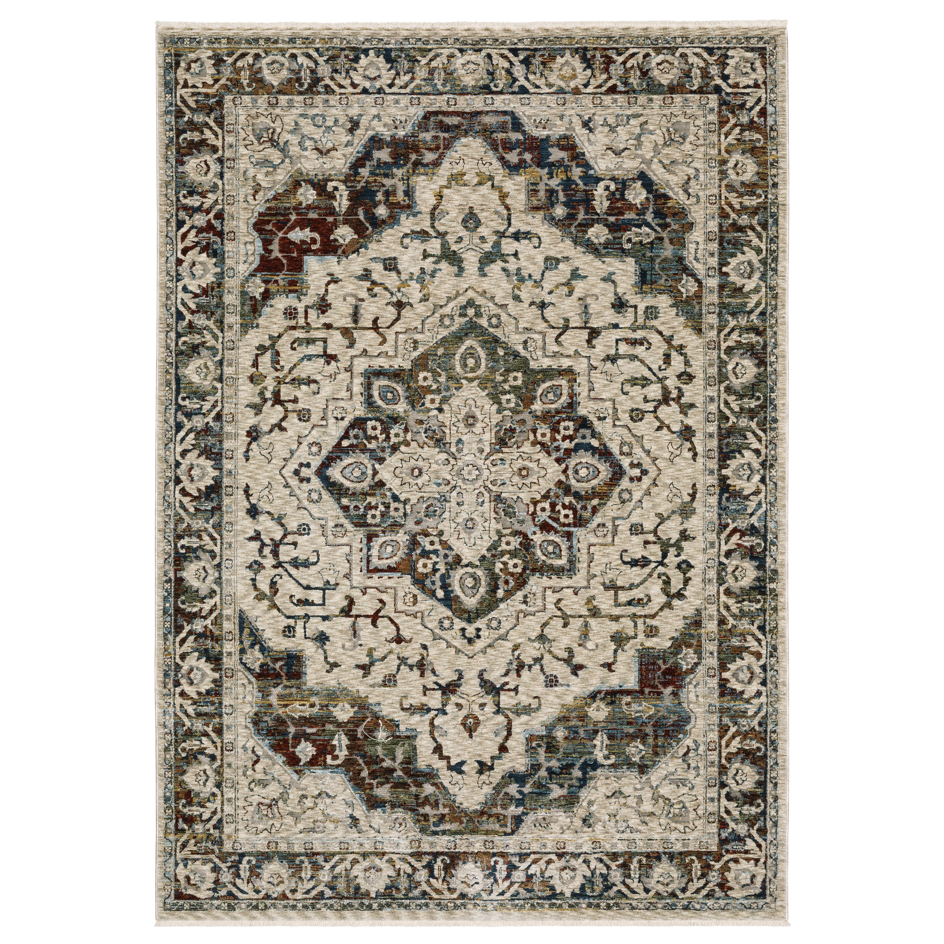 Oriental Weavers Capella CAP12 Beige/Multi Area Rug
