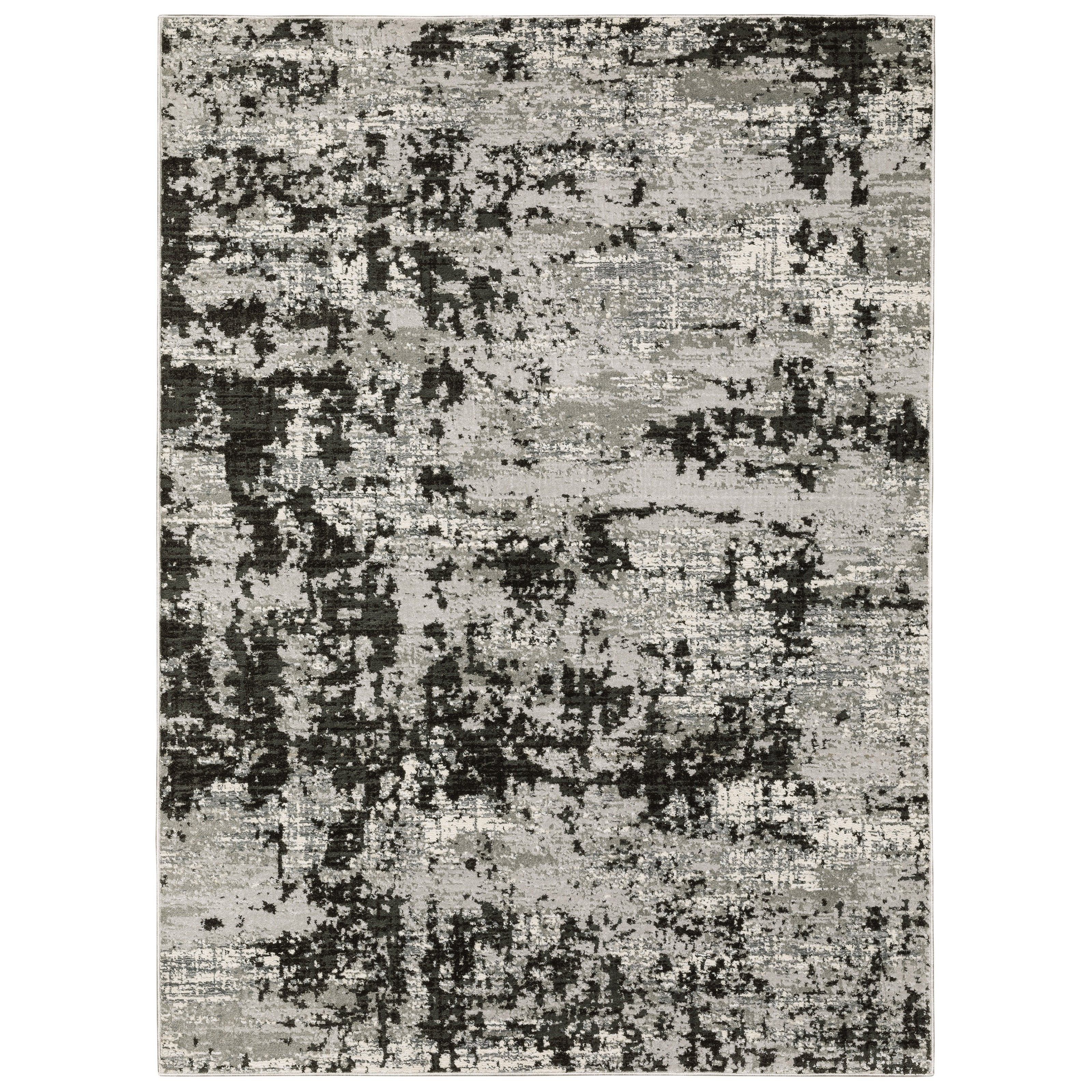 Oriental Weavers Caravan 4153Q Grey/Black Area Rug