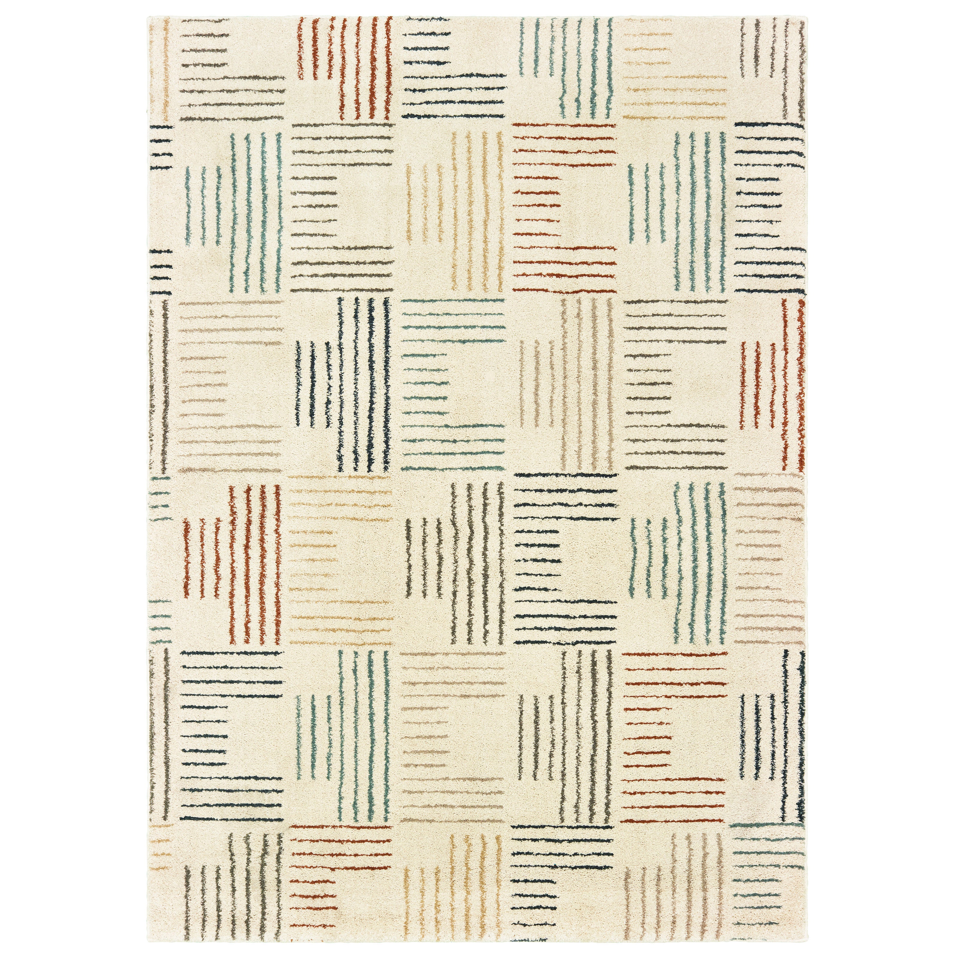 Oriental Weavers Carson 9663A Ivory/Multi Area Rug