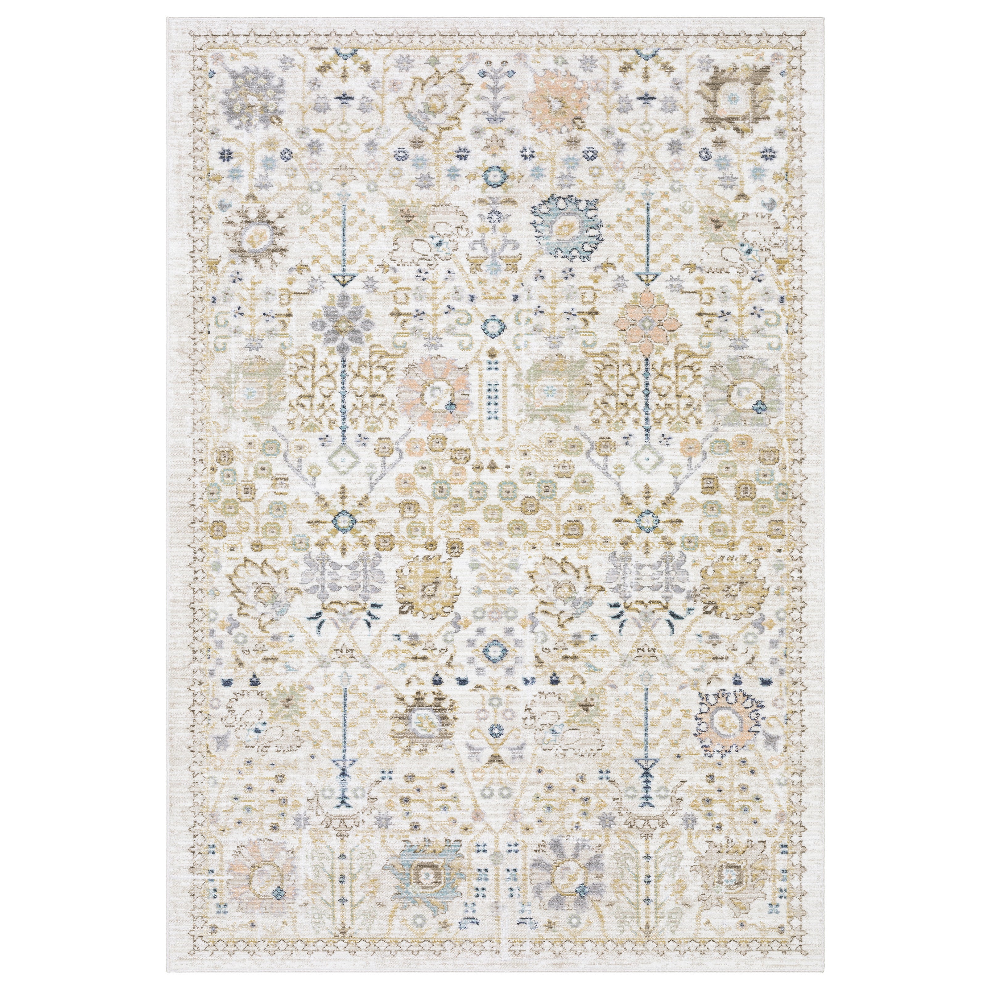 Oriental Weavers Cavett CAV13 Blue/Pink Area Rug
