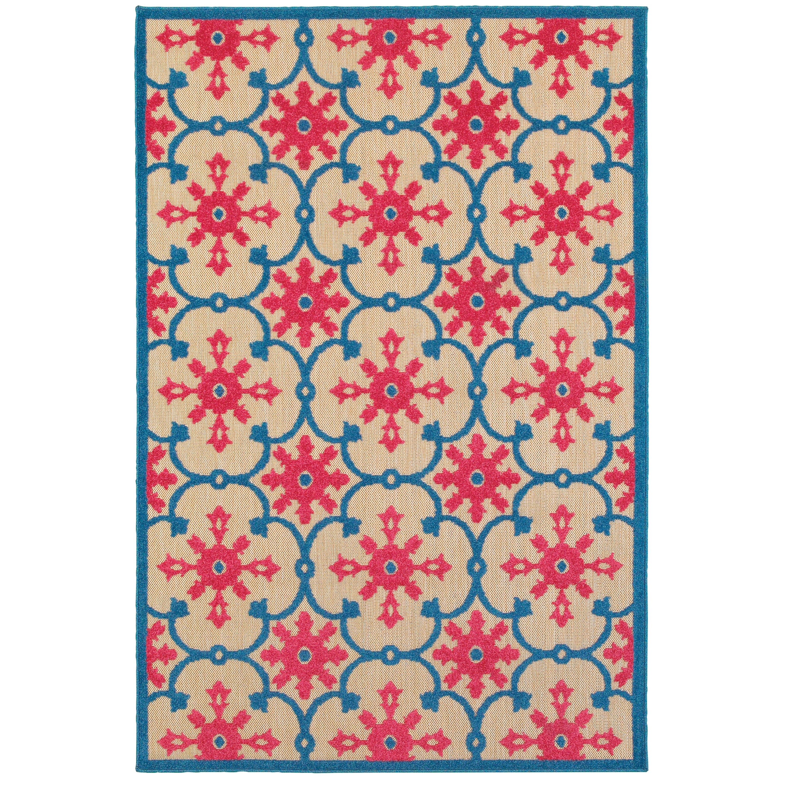 Oriental Weavers Cayman 2063Z Sand/Blue Area Rug