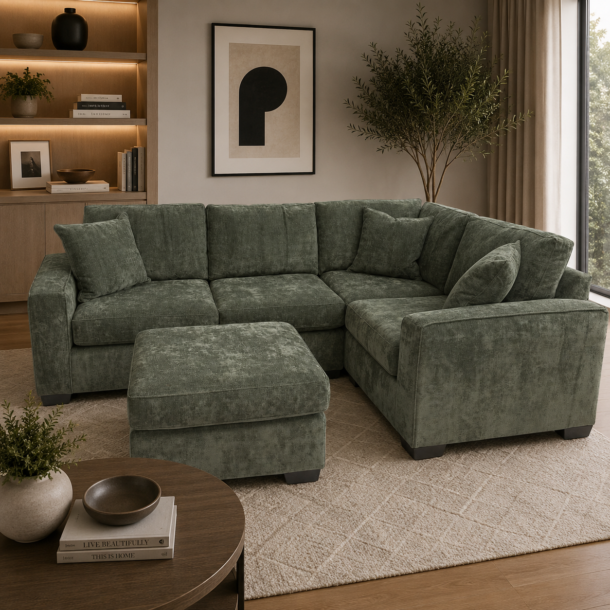 Alton 4 Pc Sectional with Ottoman