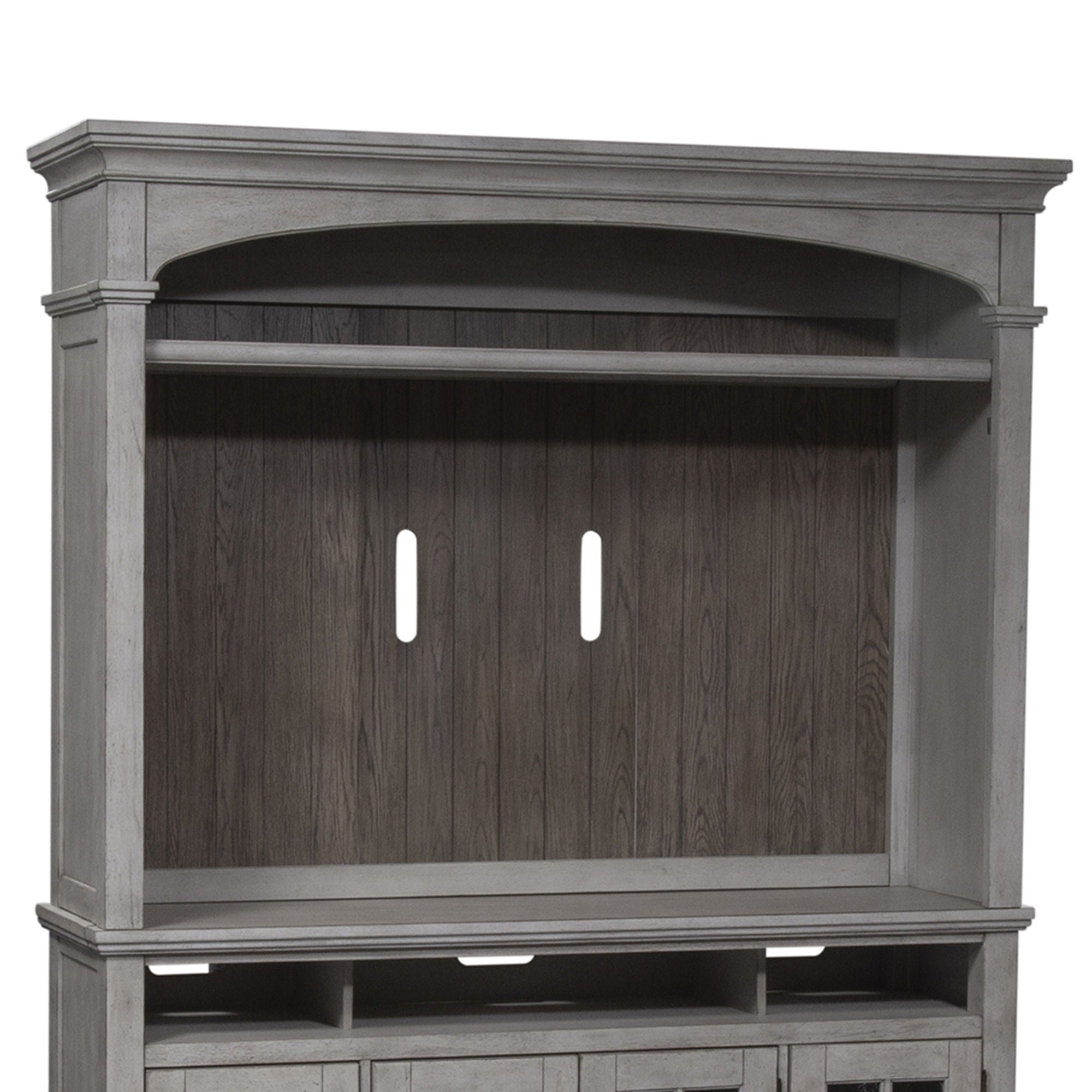 Heartland - Entertainment Hutch - Antique White / Tobacco Tops