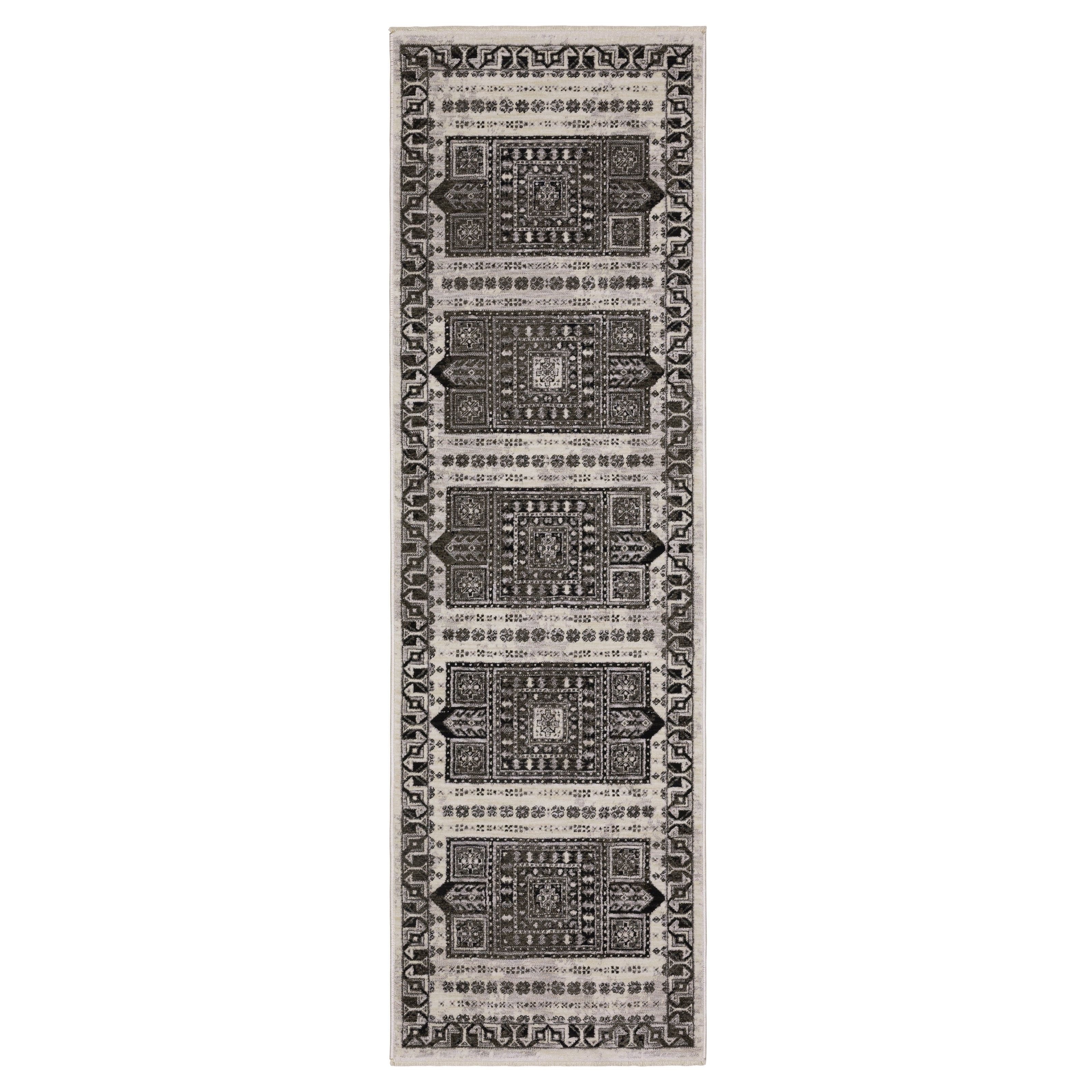 Oriental Weavers Chamberlain CH01G Ivory/Charcoal Area Rug