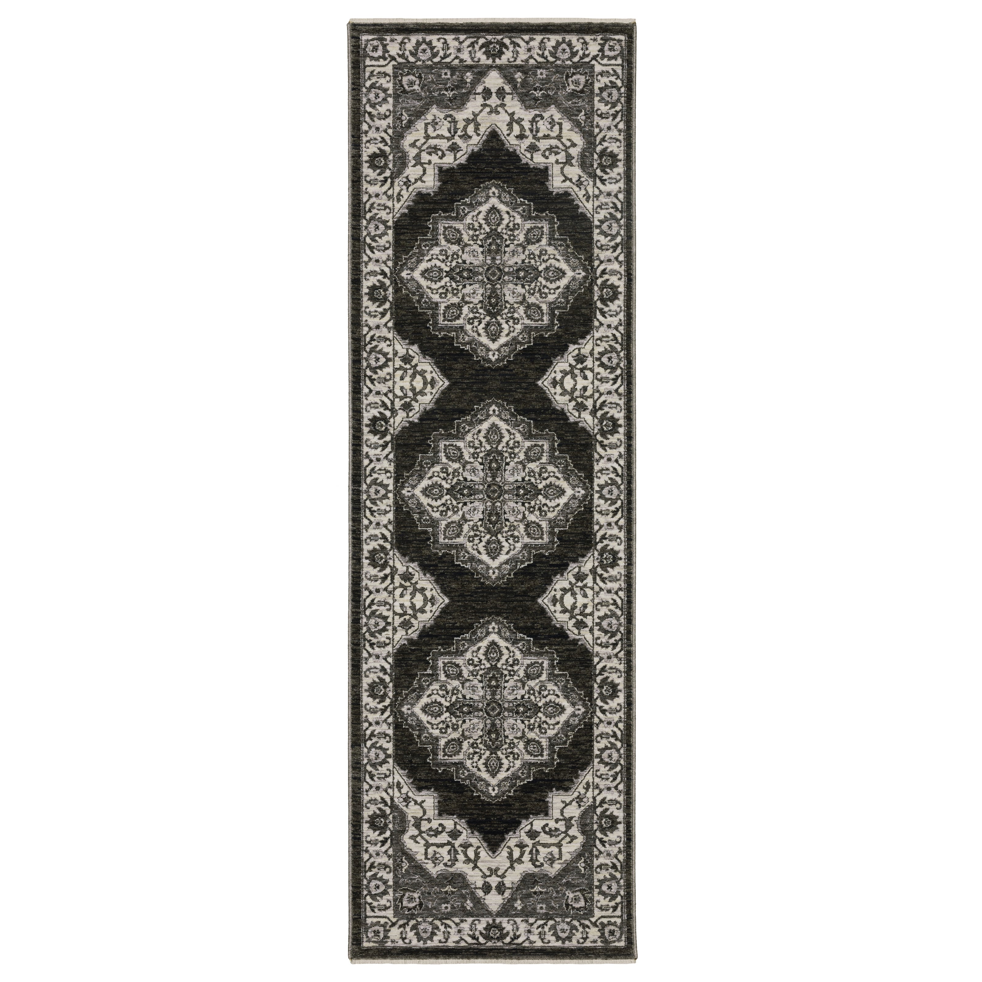 Oriental Weavers Chamberlain CH05C Charcoal/Ivory Area Rug