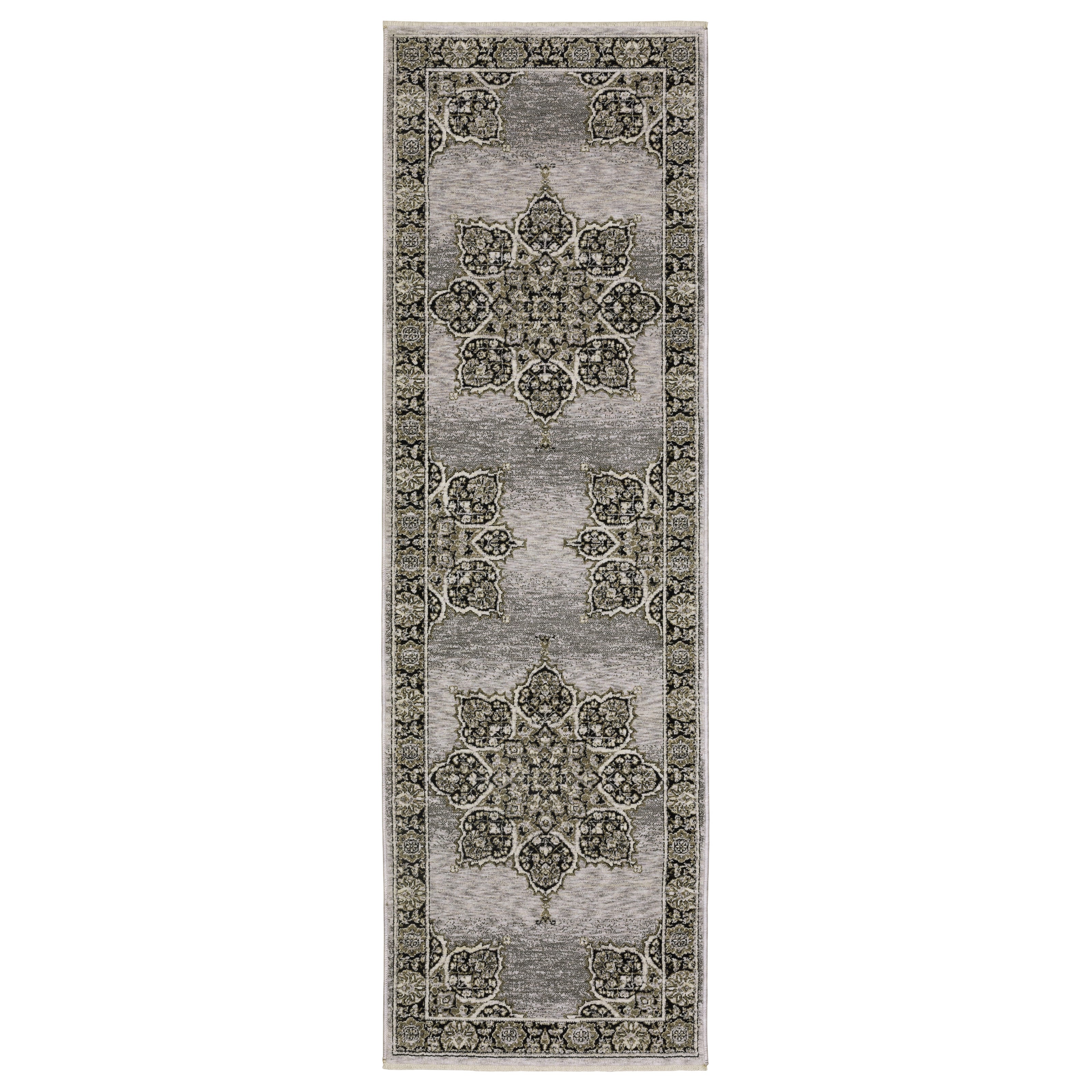 Oriental Weavers Chamberlain CH11L Grey/Black Area Rug
