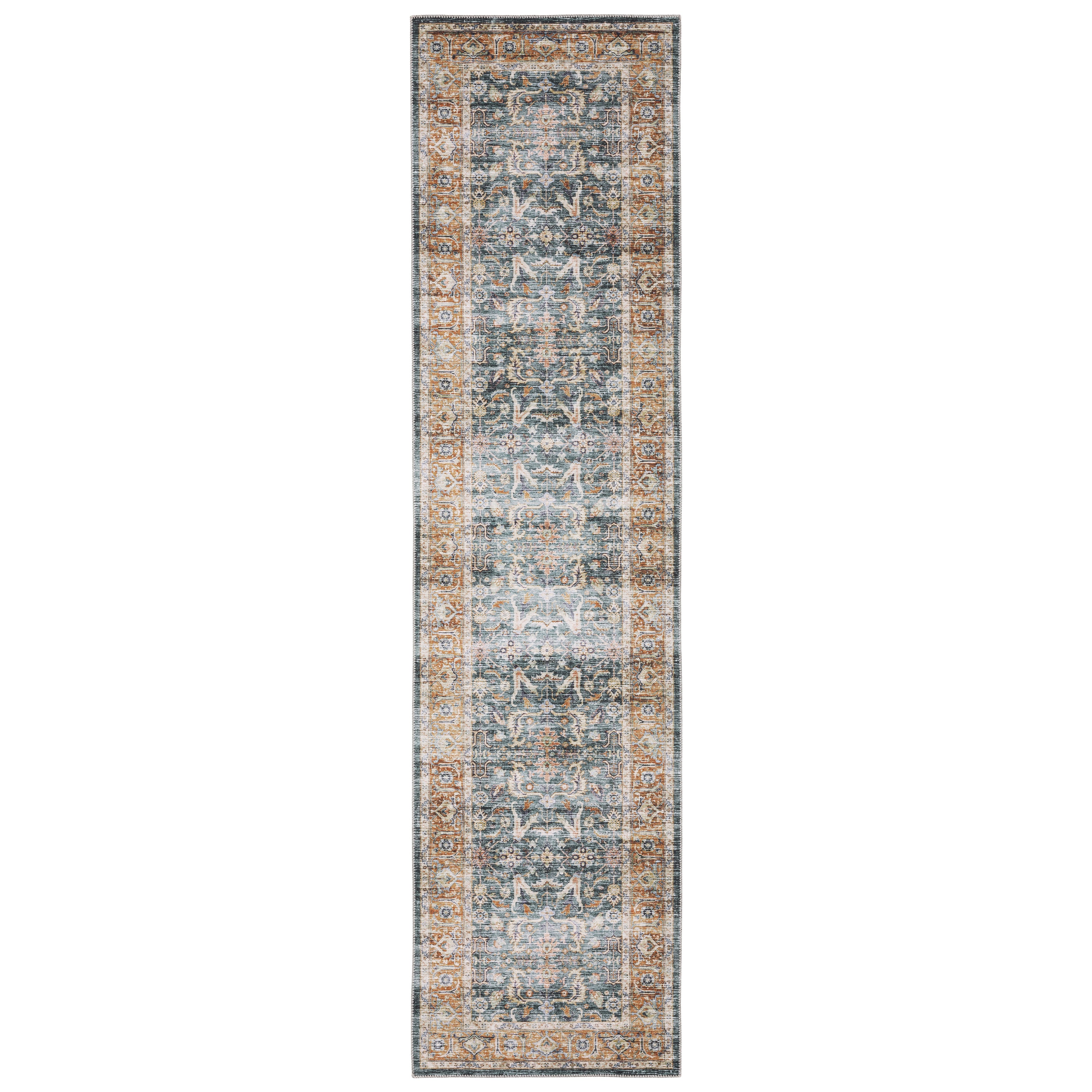 Oriental Weavers Charleston CHA06 Blue/Rust Area Rug