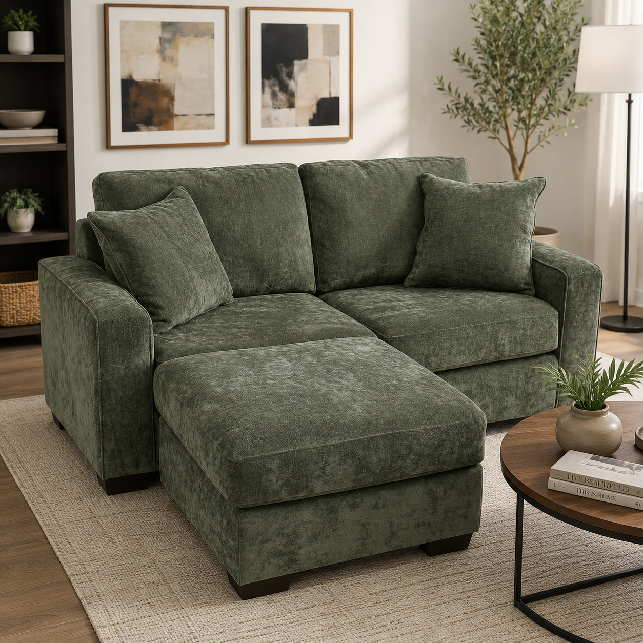 Alton 2 Pc Loveseat with Ottoman