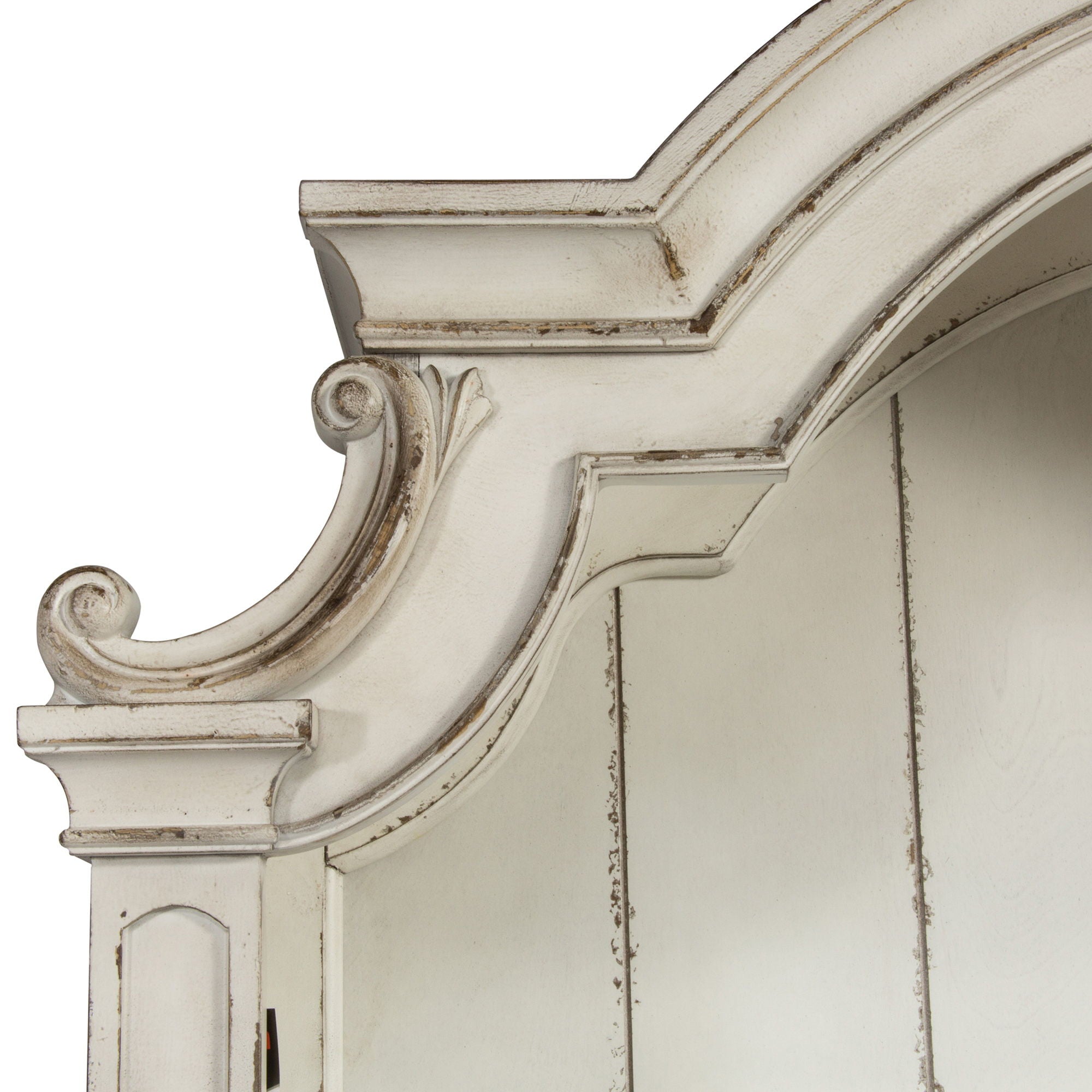 Magnolia Manor - Credenza Hutch - Antique White