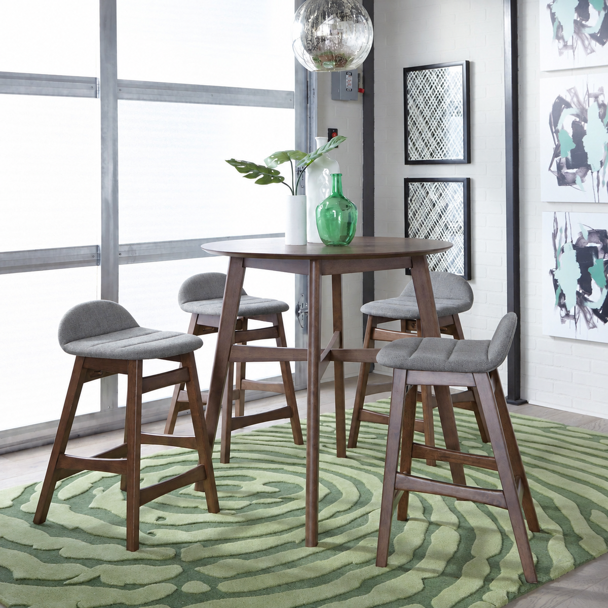 Space Savers 5-Piece Gathering Dining Table Set