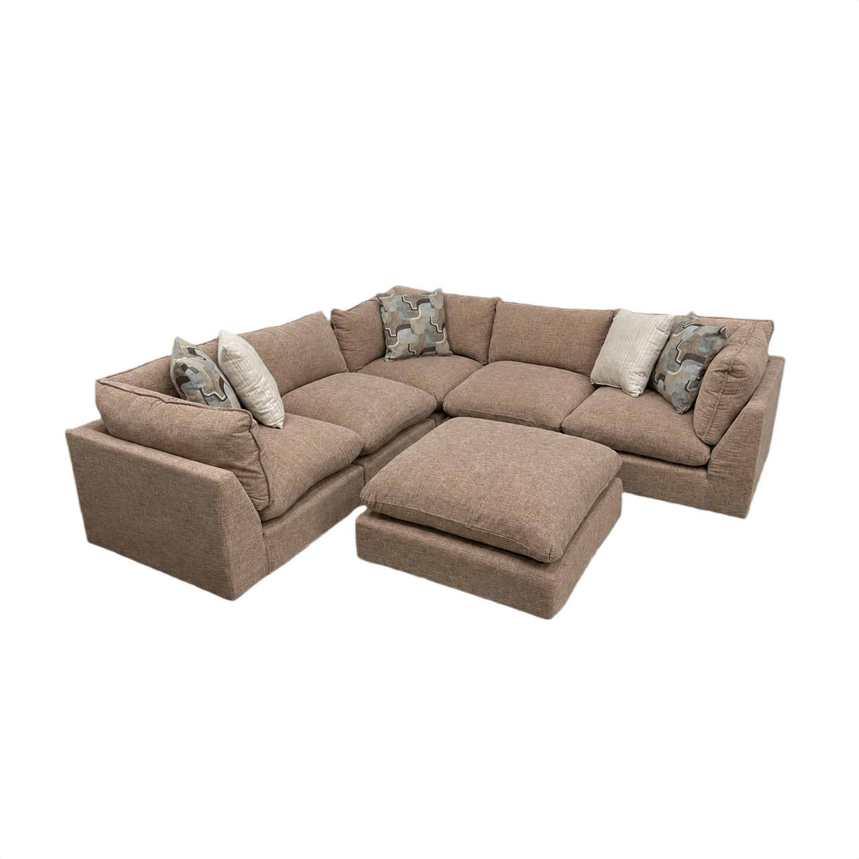Willow 5-Piece Modular Sectional with Ottoman