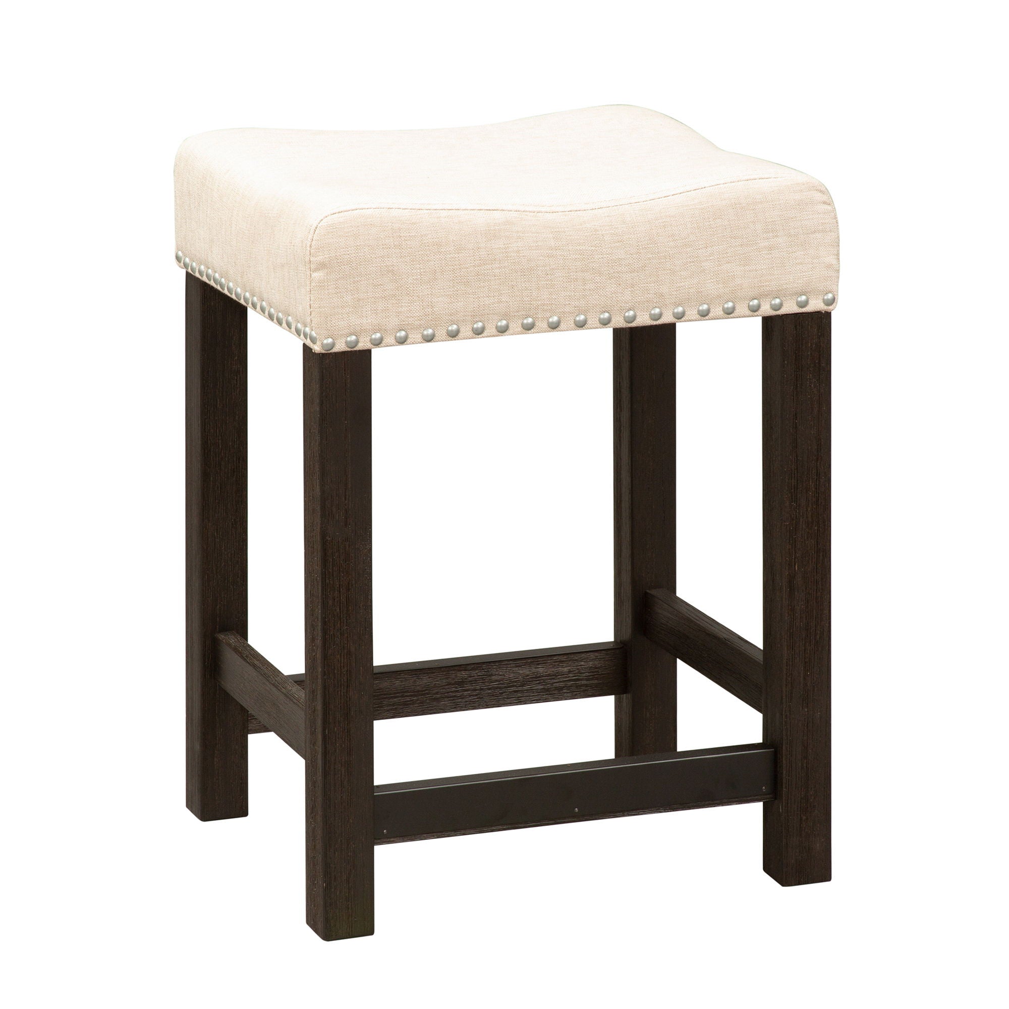 Heatherbrook - Upholstered Console Stool - Charcoal & Ash