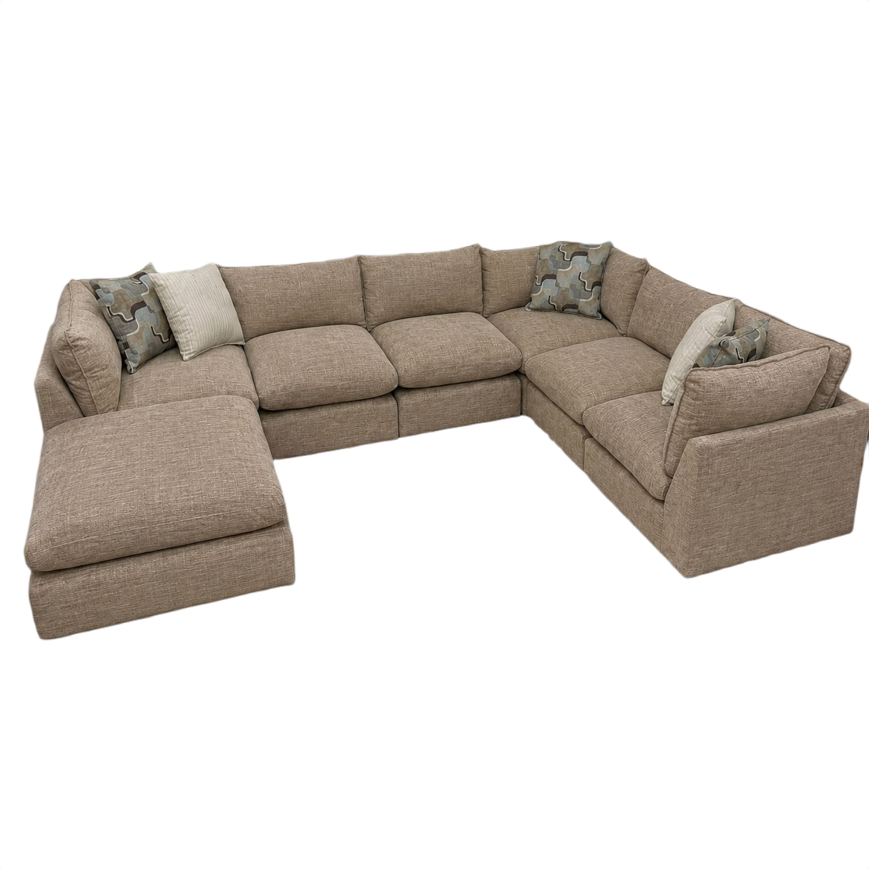 Willow 6-Piece U-Shaped Sectional with Ottoman