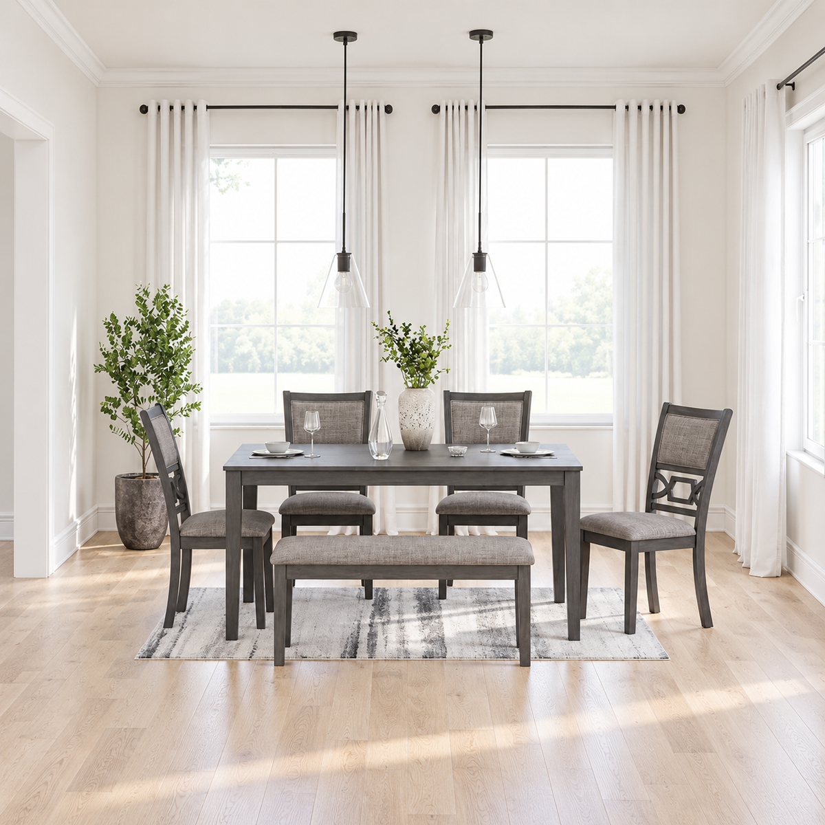Juliette Dining Room 6 piece Table Set