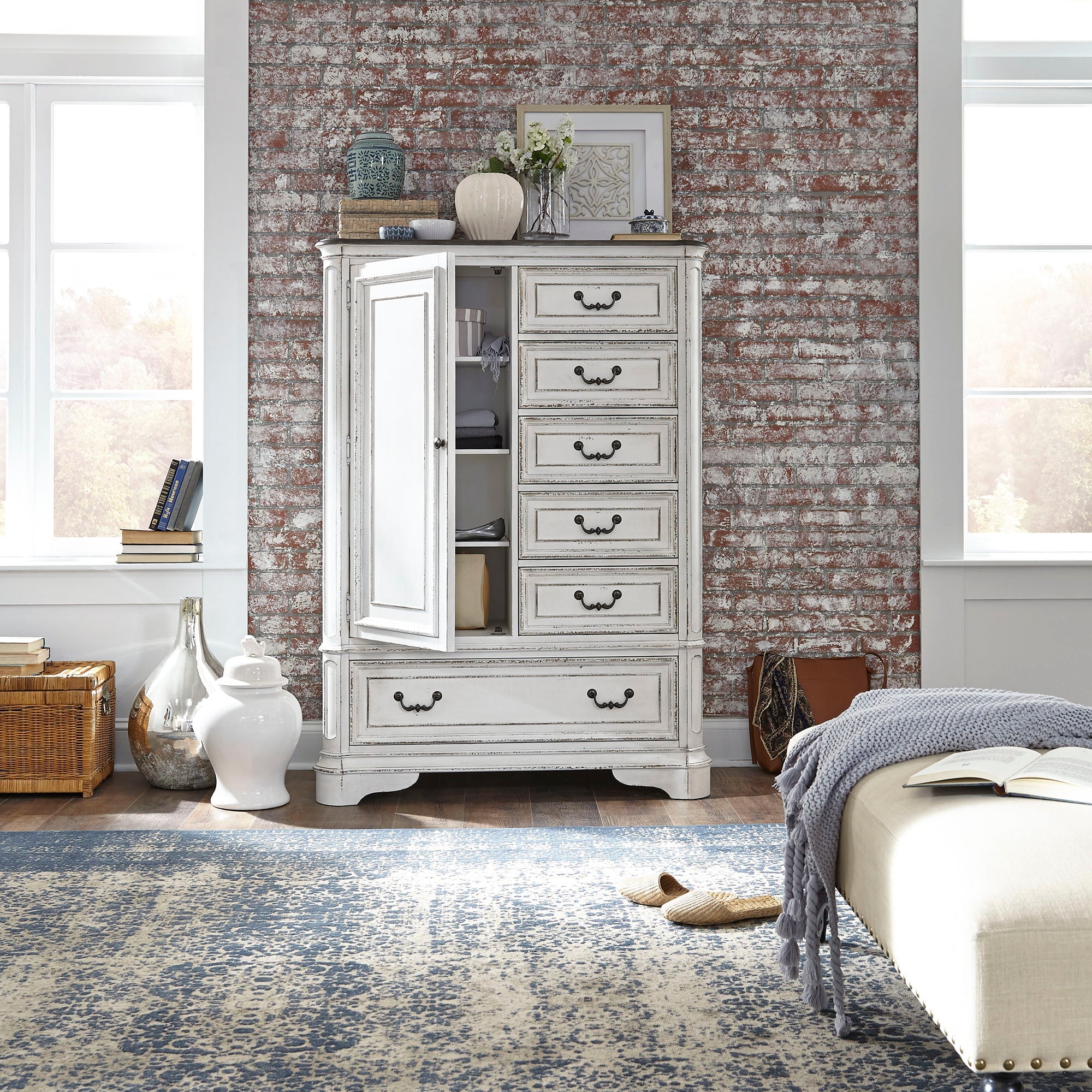 Magnolia Manor - Master Chest - Antique White