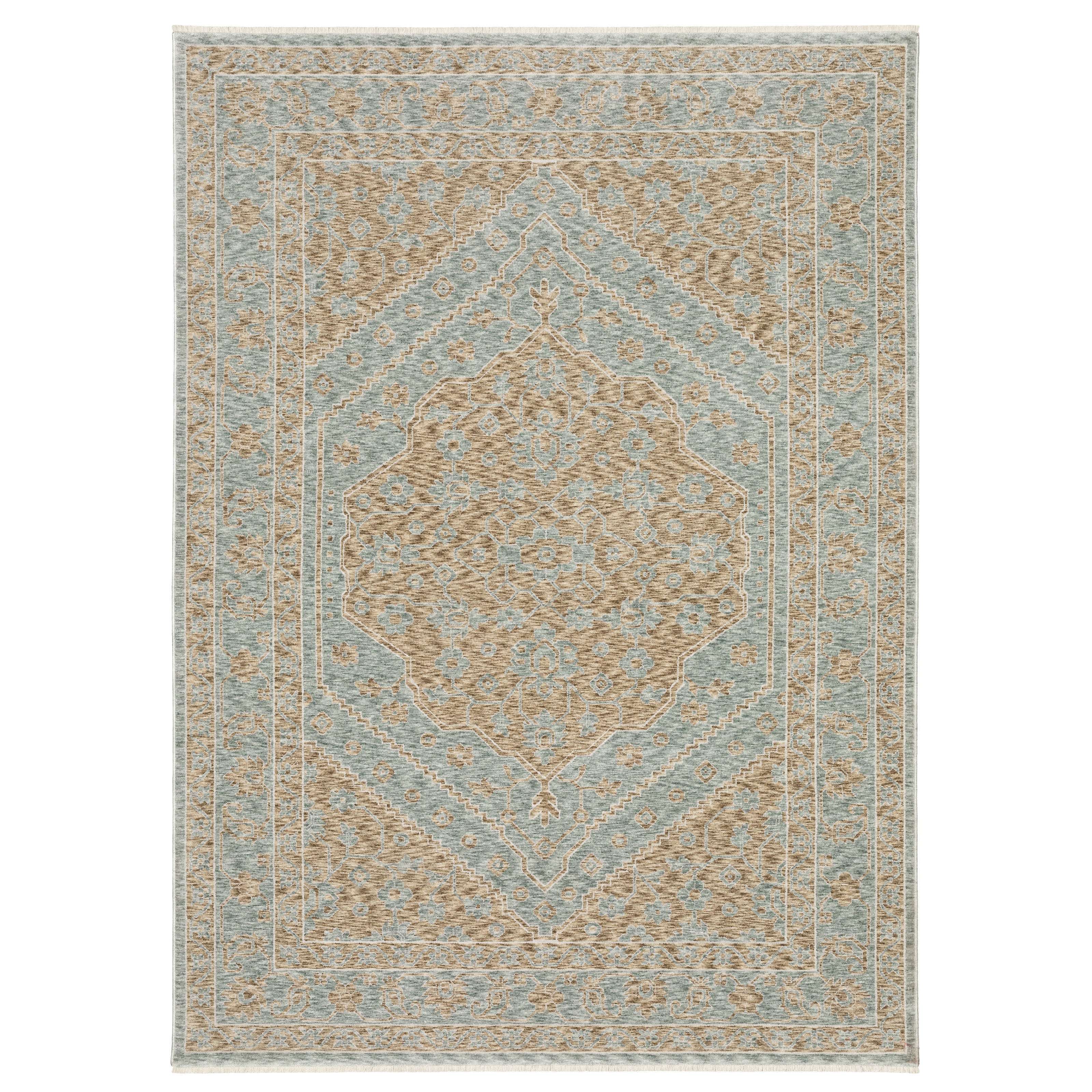Oriental Weavers Echo ECH03 Beige/Blue Area Rug