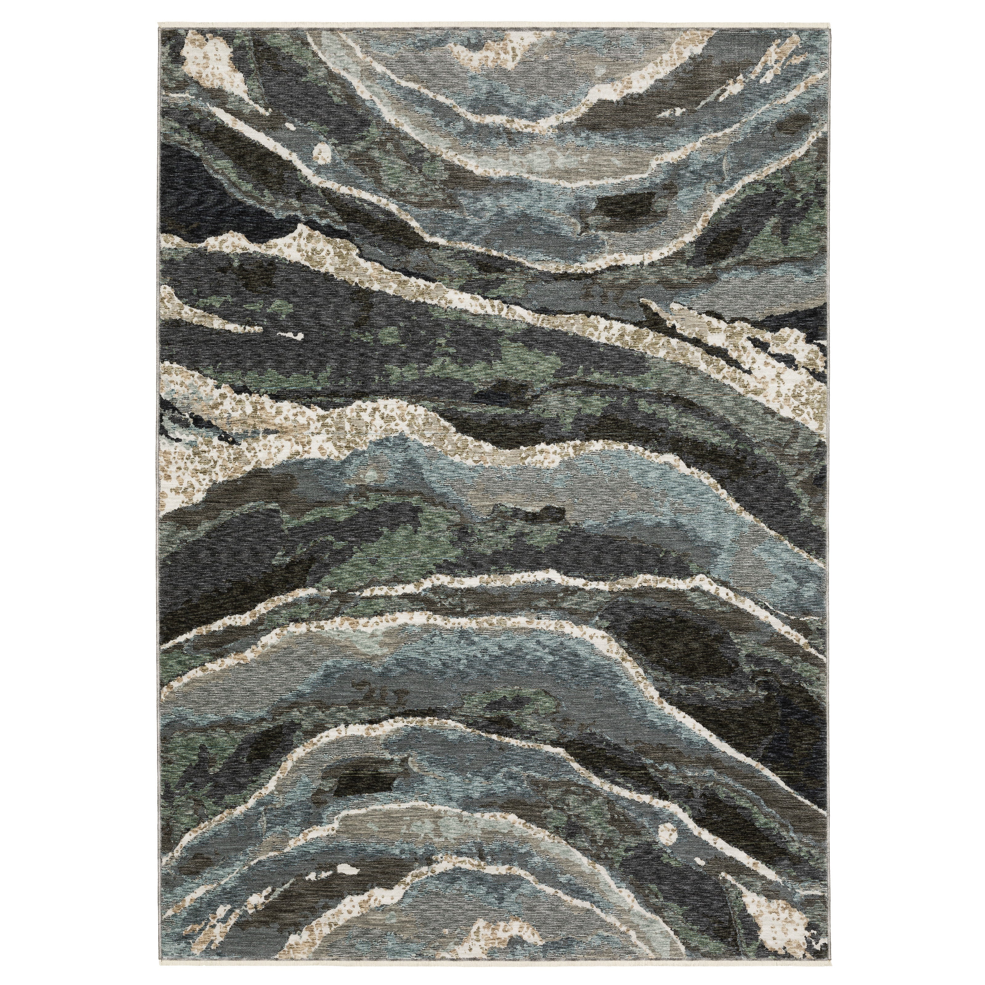 Oriental Weavers Echo ECH12 Blue/Green Area Rug