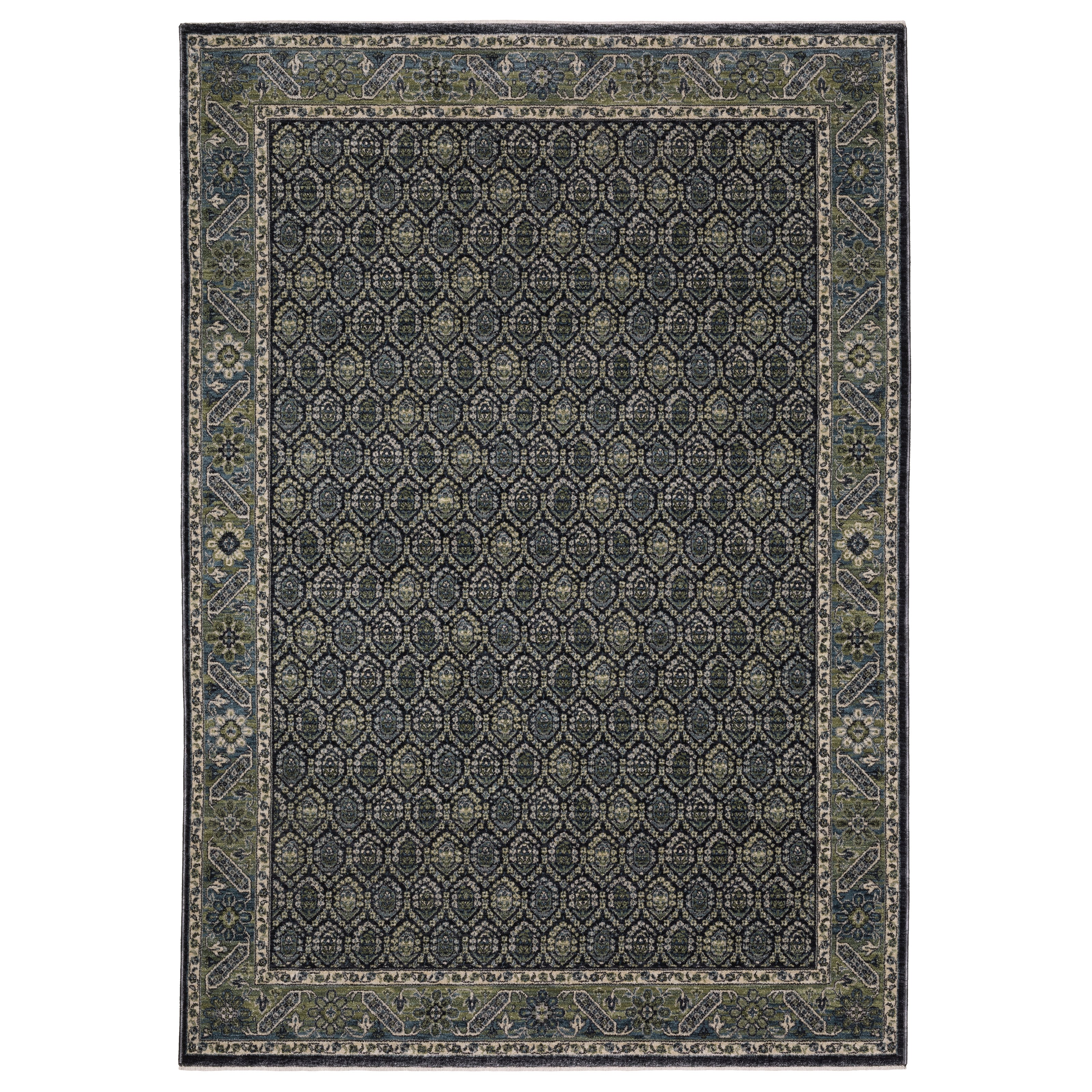 Oriental Weavers Eliana ELI01 Blue/Green Area Rug