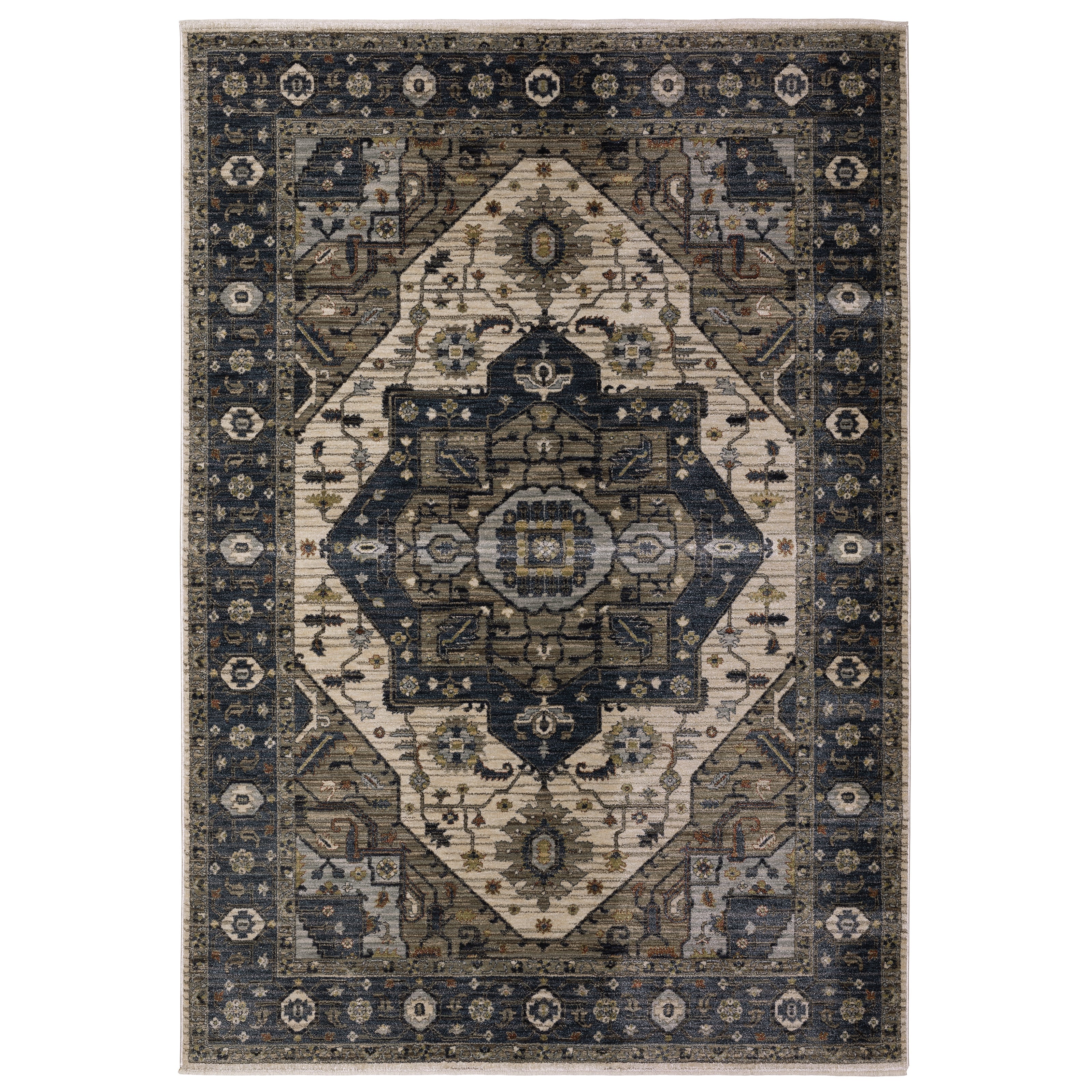 Oriental Weavers Eliana ELI05 Blue/Brown Area Rug