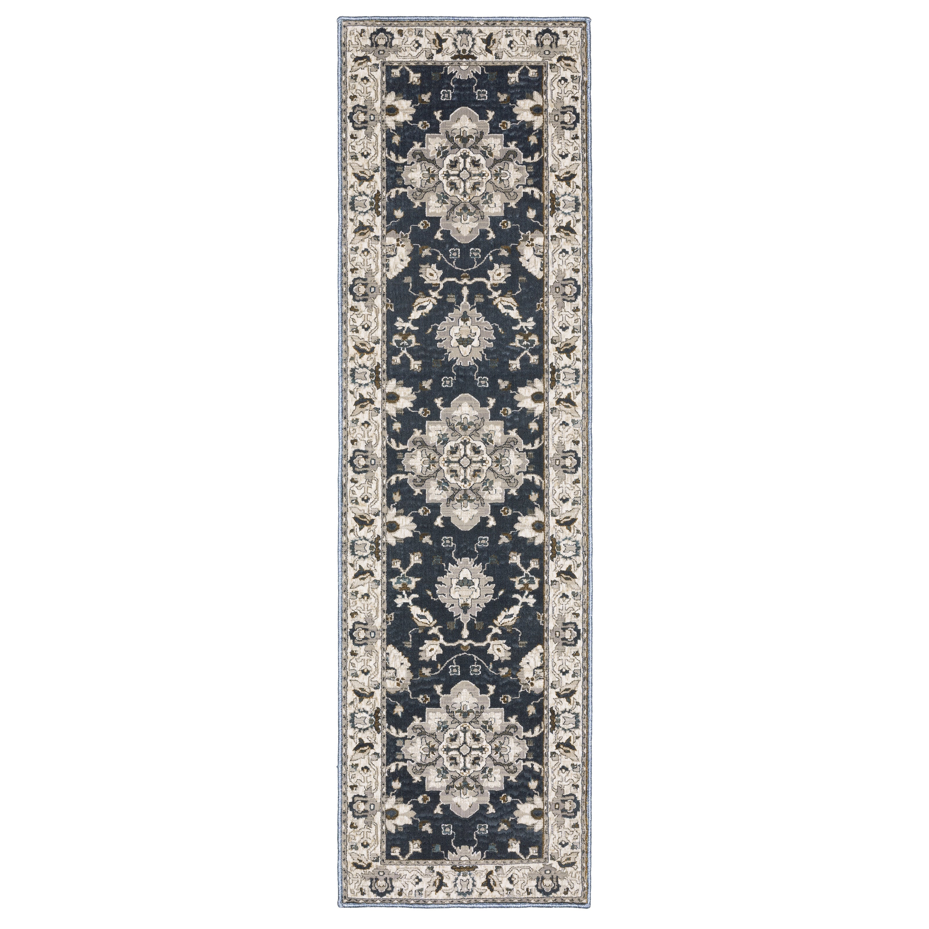 Oriental Weavers Ellington ELL08 Blue/Beige Area Rug