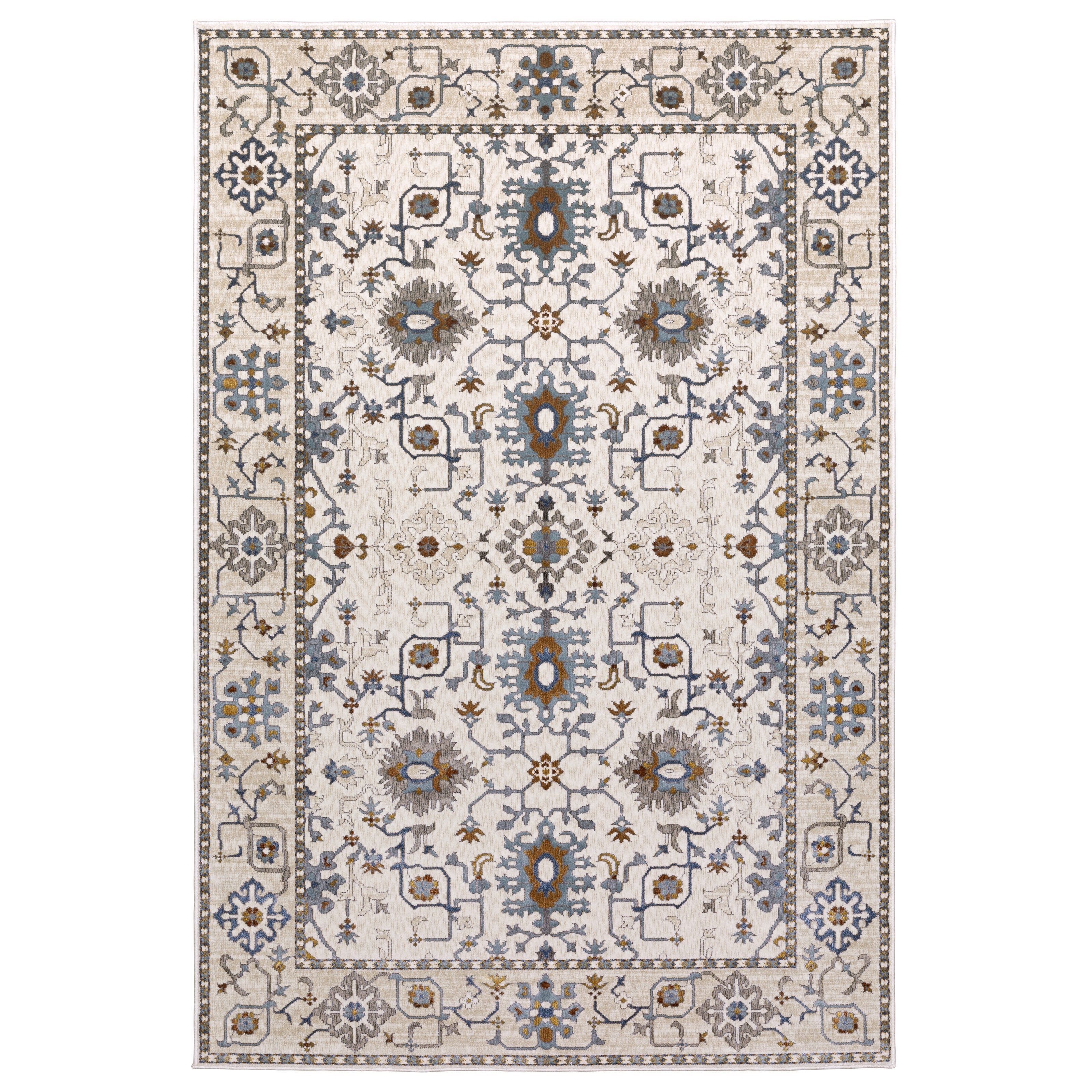 Oriental Weavers Ellington ELL10 Ivory/Blue Area Rug