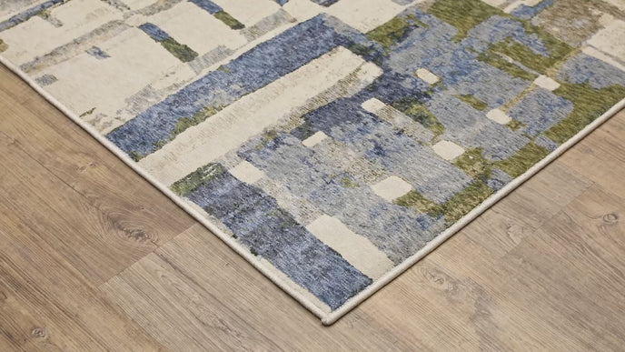 Oriental Weavers Tisdell TIS01 Blue/Green Area Rug
