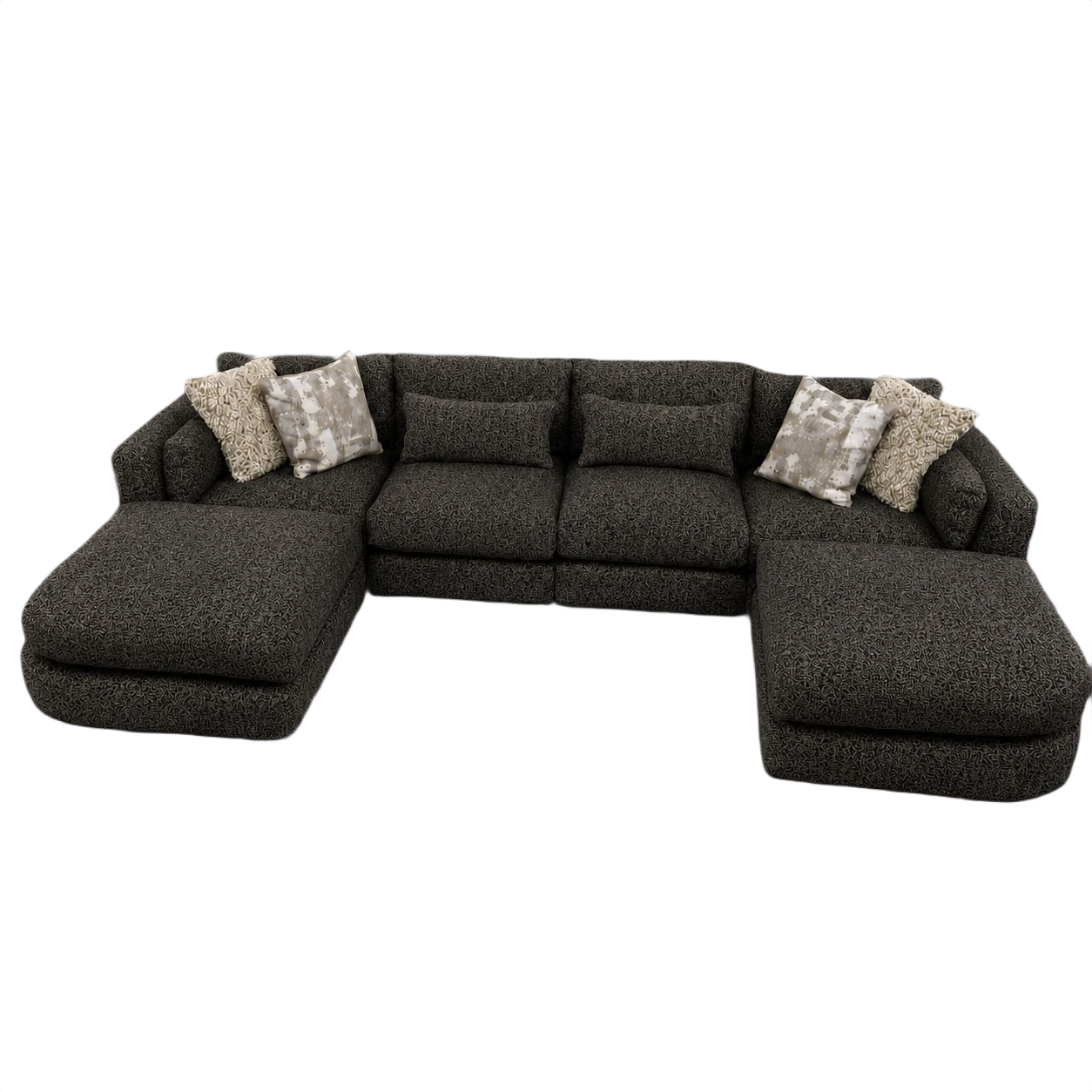 Juniper 4-Piece Sectional with 2 Ottomans