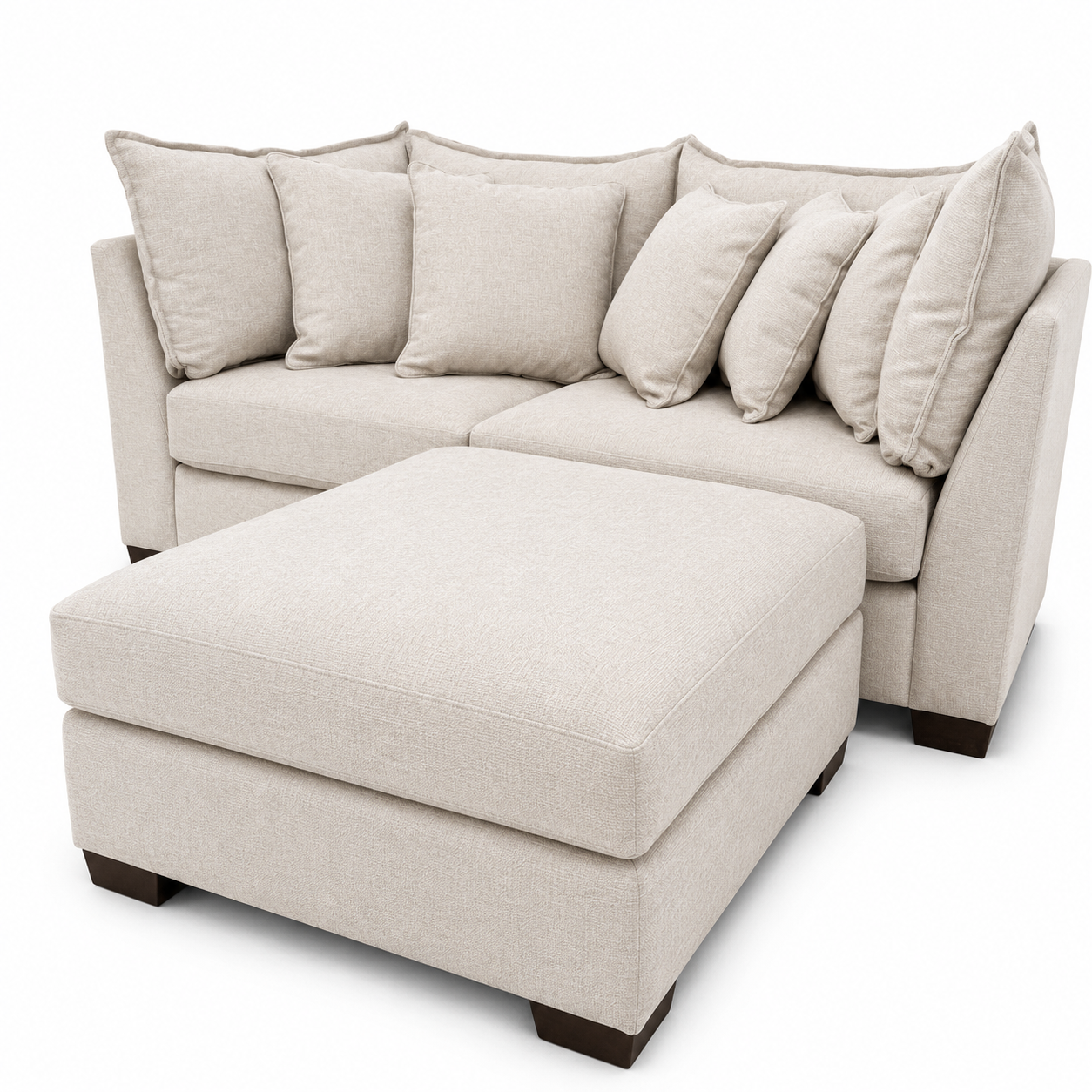 Alina 2 Pc Loveseat with Storage Ottoman